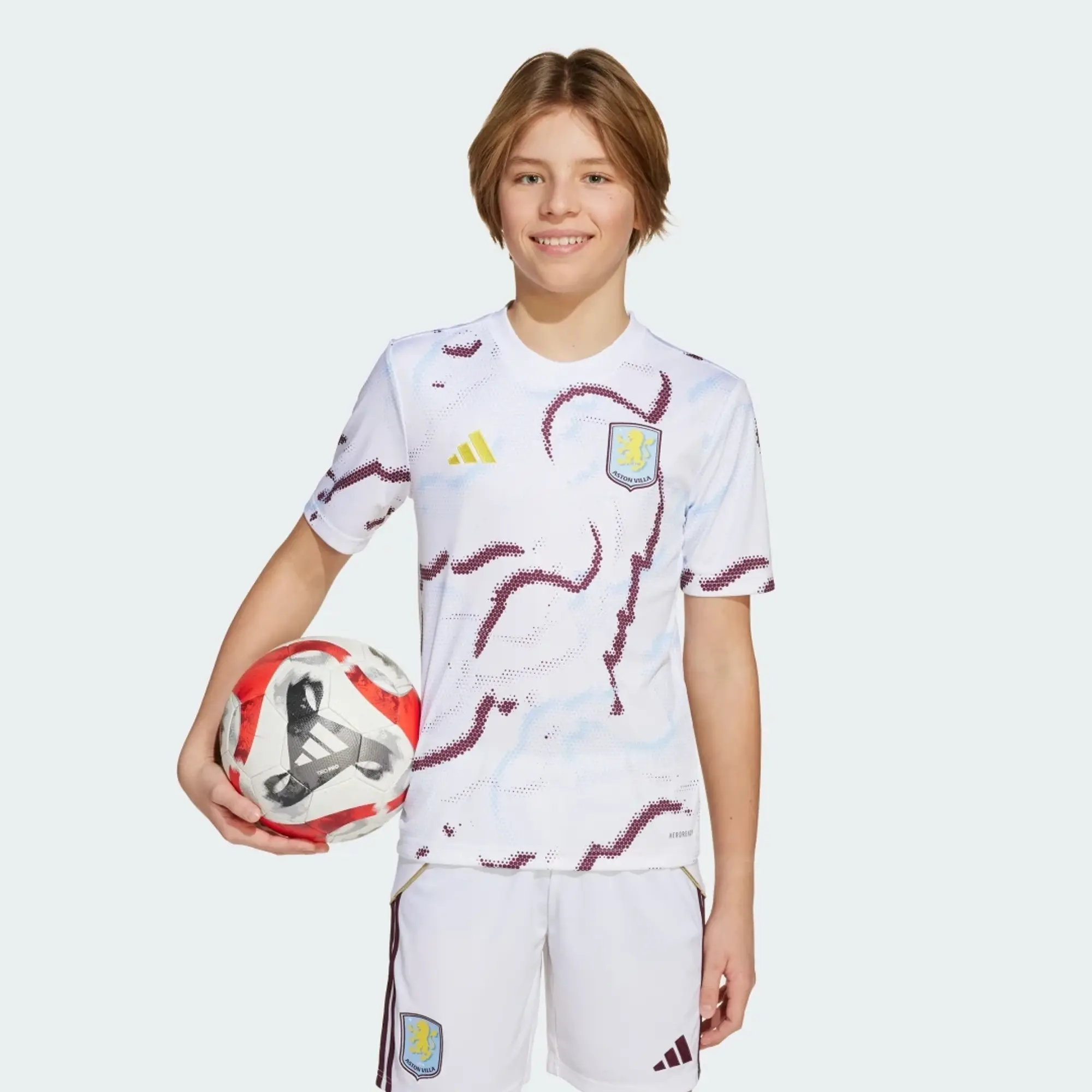 adidas Aston Villa FC 25/26 Pre-Match Jersey Kids