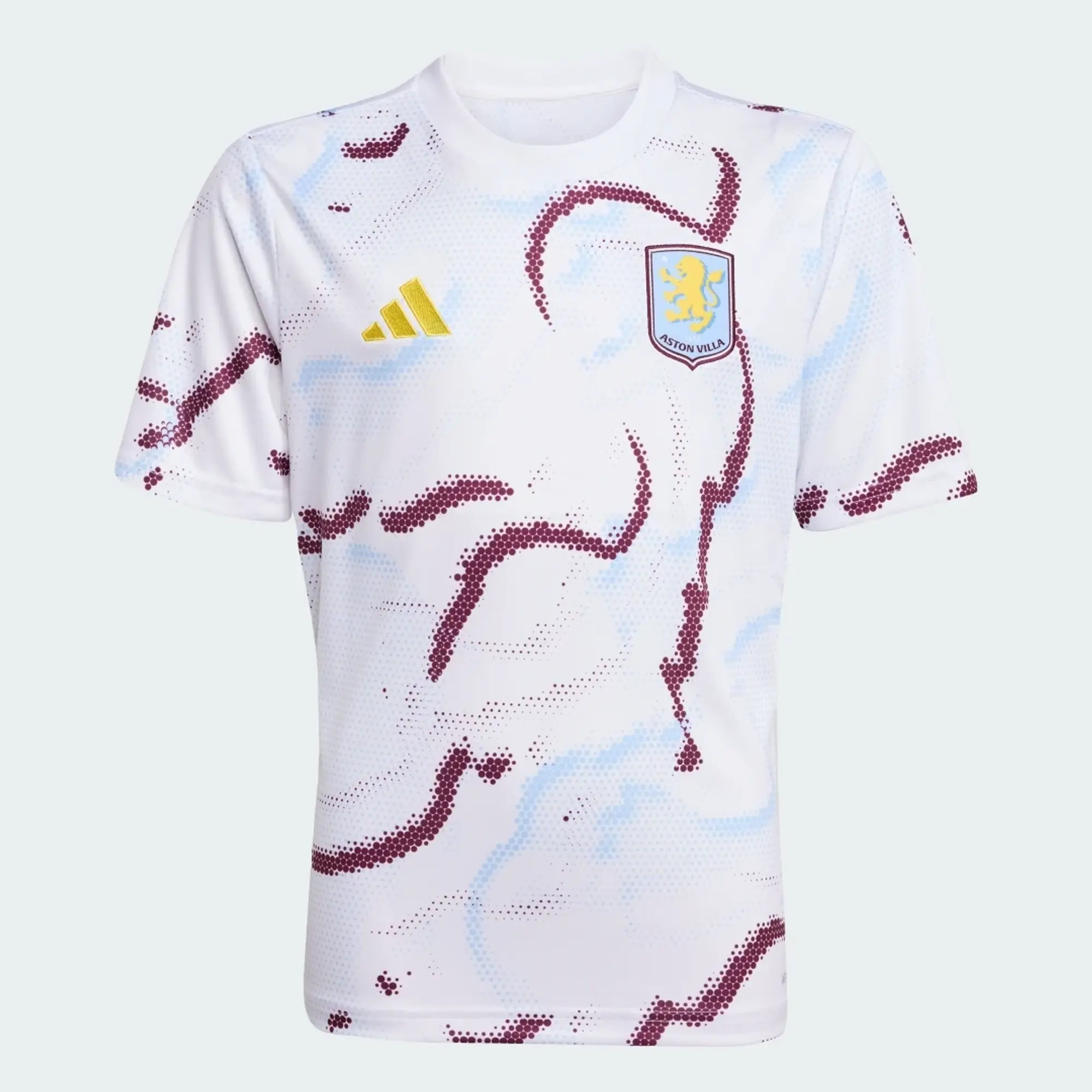 adidas Aston Villa FC 25/26 Pre-Match Jersey Kids