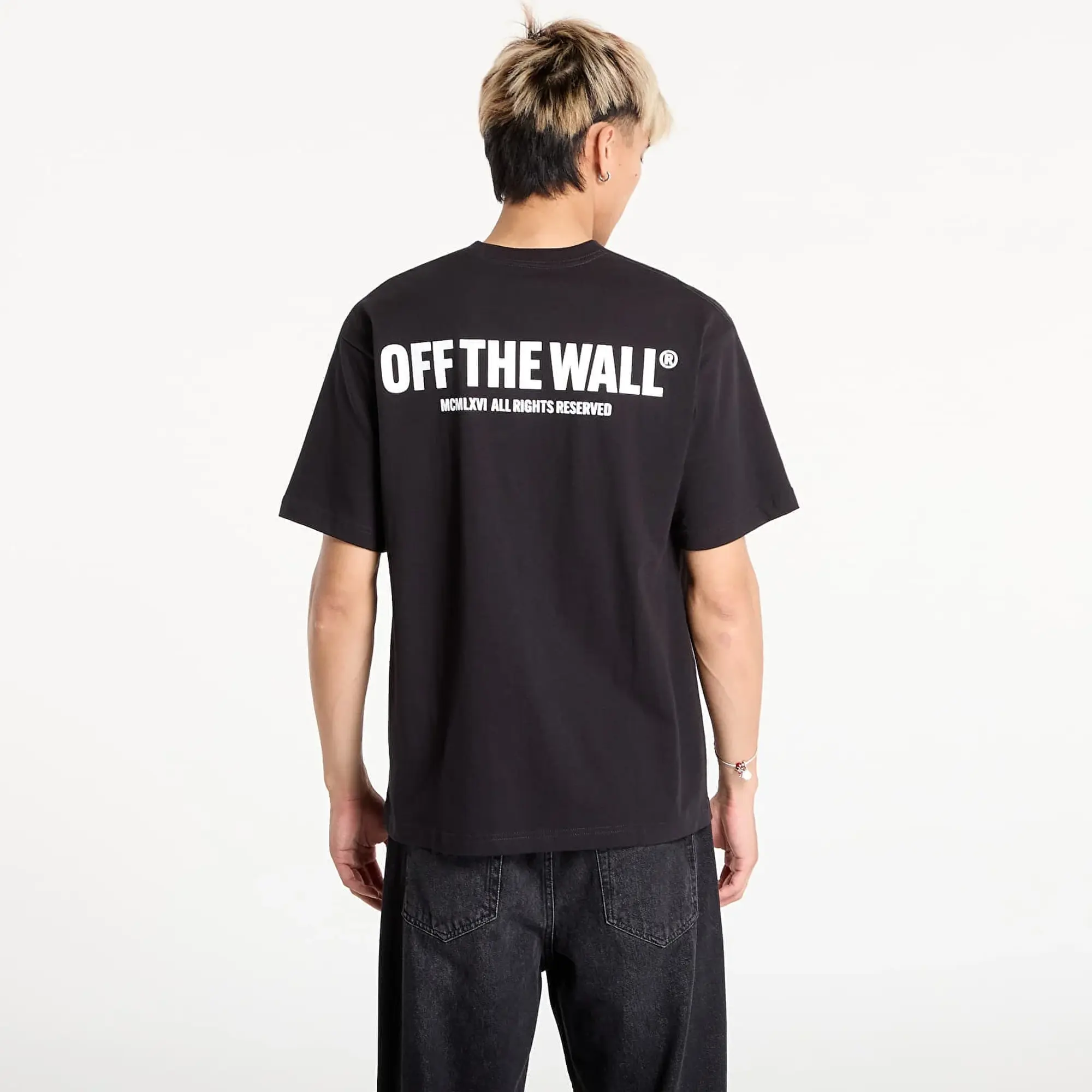 T-Shirt Vans Original Standards Stat Black/ White L