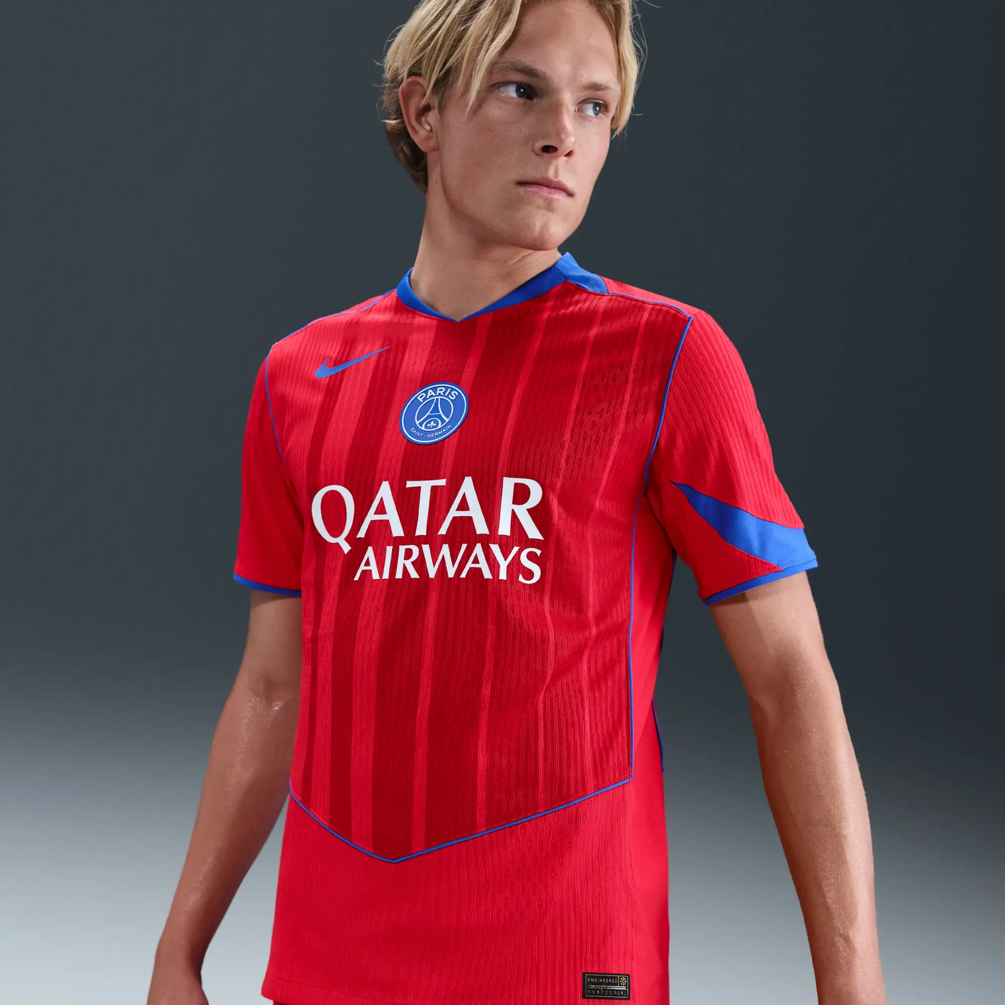 Paris Saint-Germain 2025/26 Match Third Men's Nike Dri-FIT ADV Total 90 Football Authentic Shirt - Red - Polyester