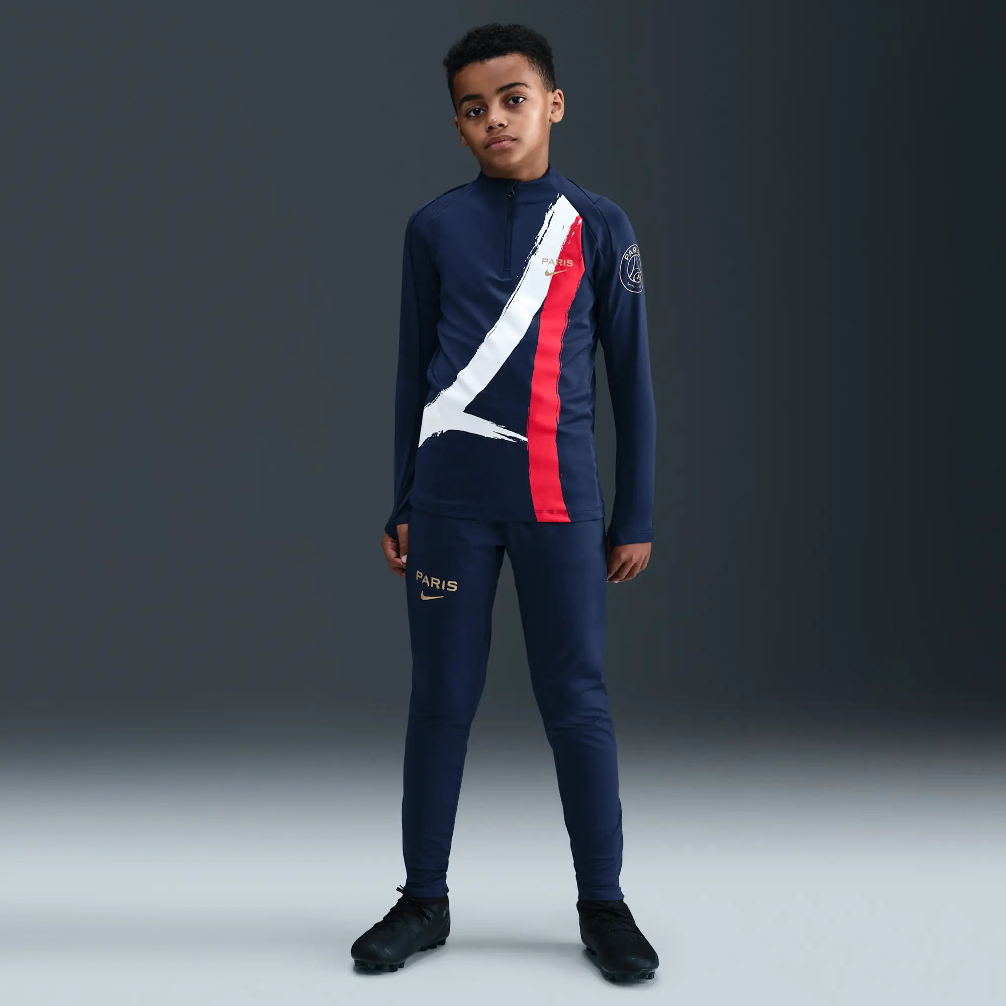 Paris Saint-Germain Strike Older Kids' Nike Dri-FIT Football Drill Top - Blue - Polyester/Elastane