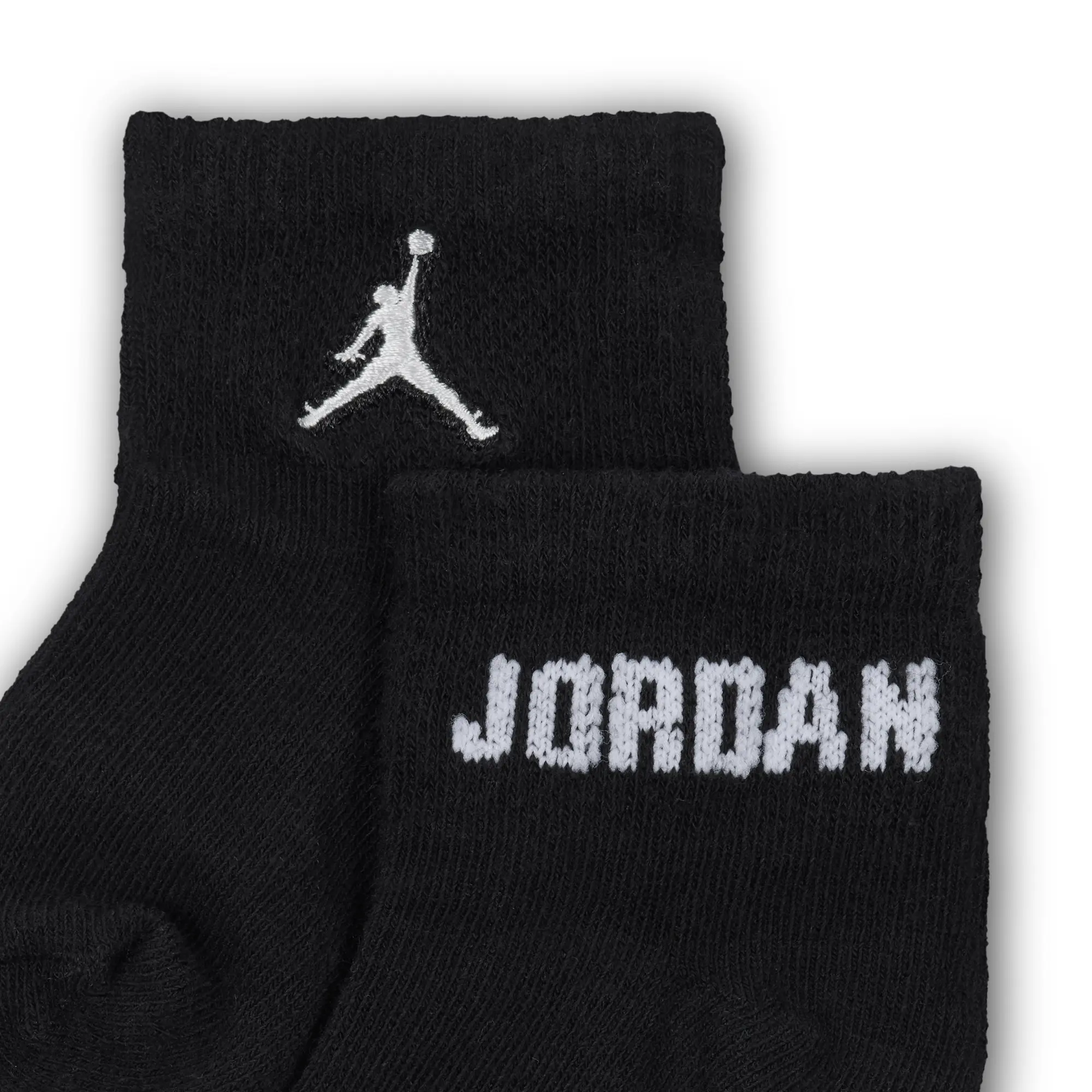Nike Jordan Everyday Essentials Baby/Toddler Ankle Socks (6 Pairs) - Black