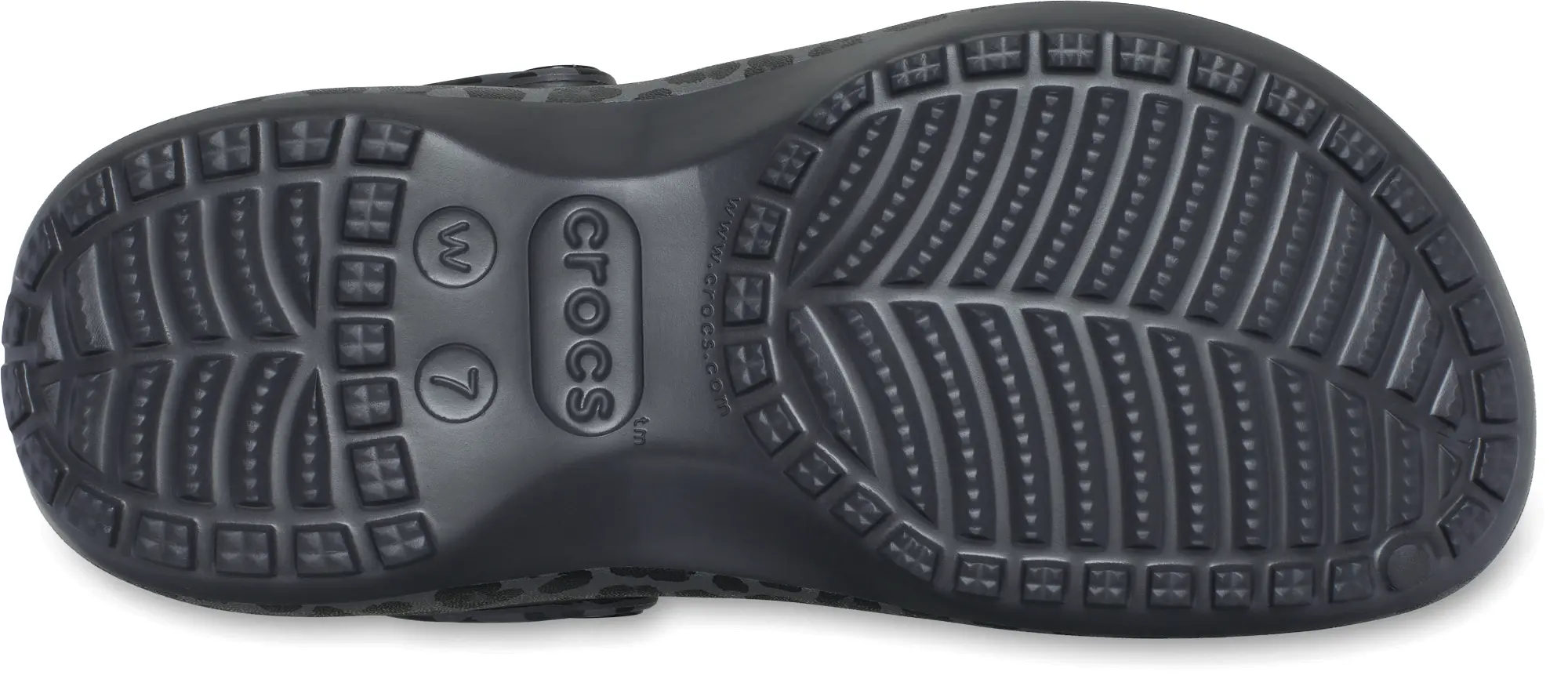Crocs | Women | Classic Platform Animal | Clogs | Black Sand | 3