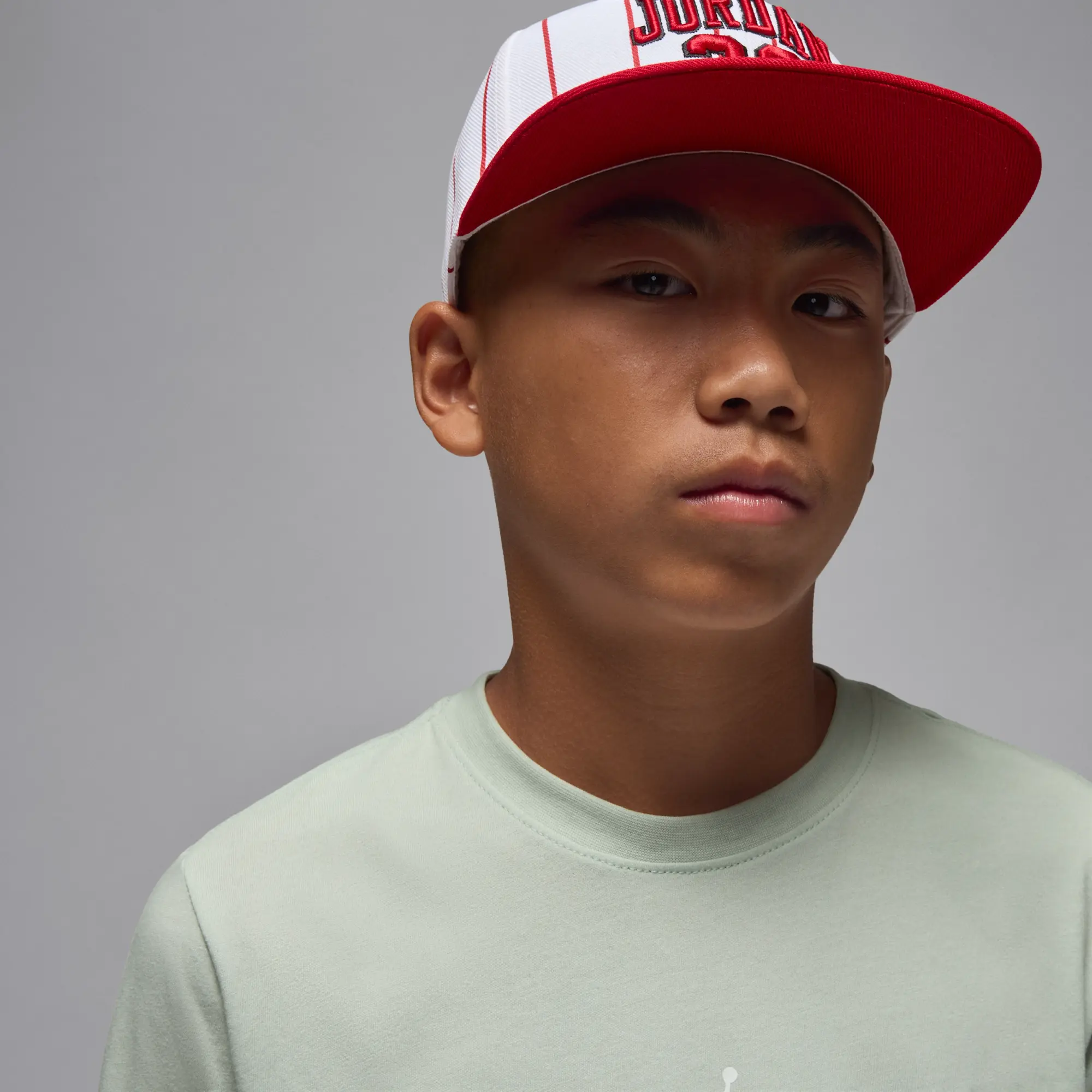 Nike Jordan Older Kids' Air Stretch T-Shirt - Grey - Cotton