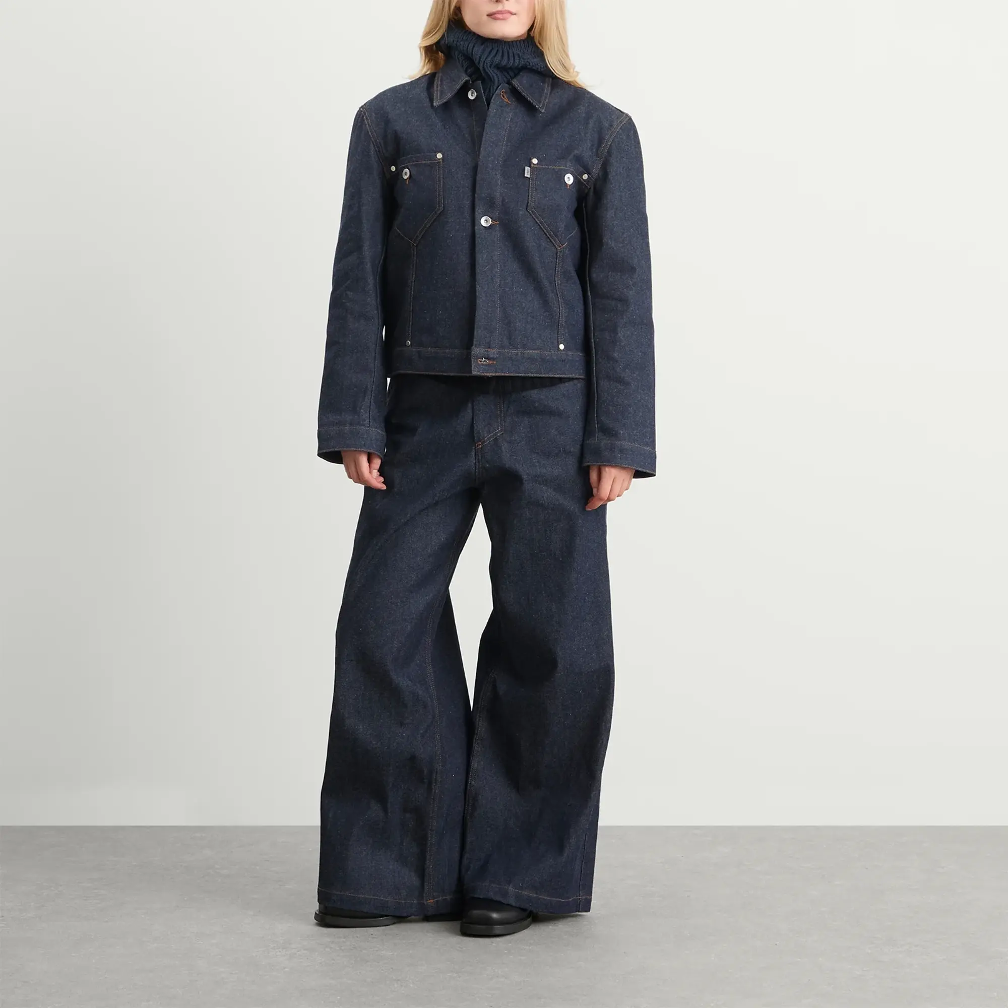 YMC Women's Loft Jacket Indigo