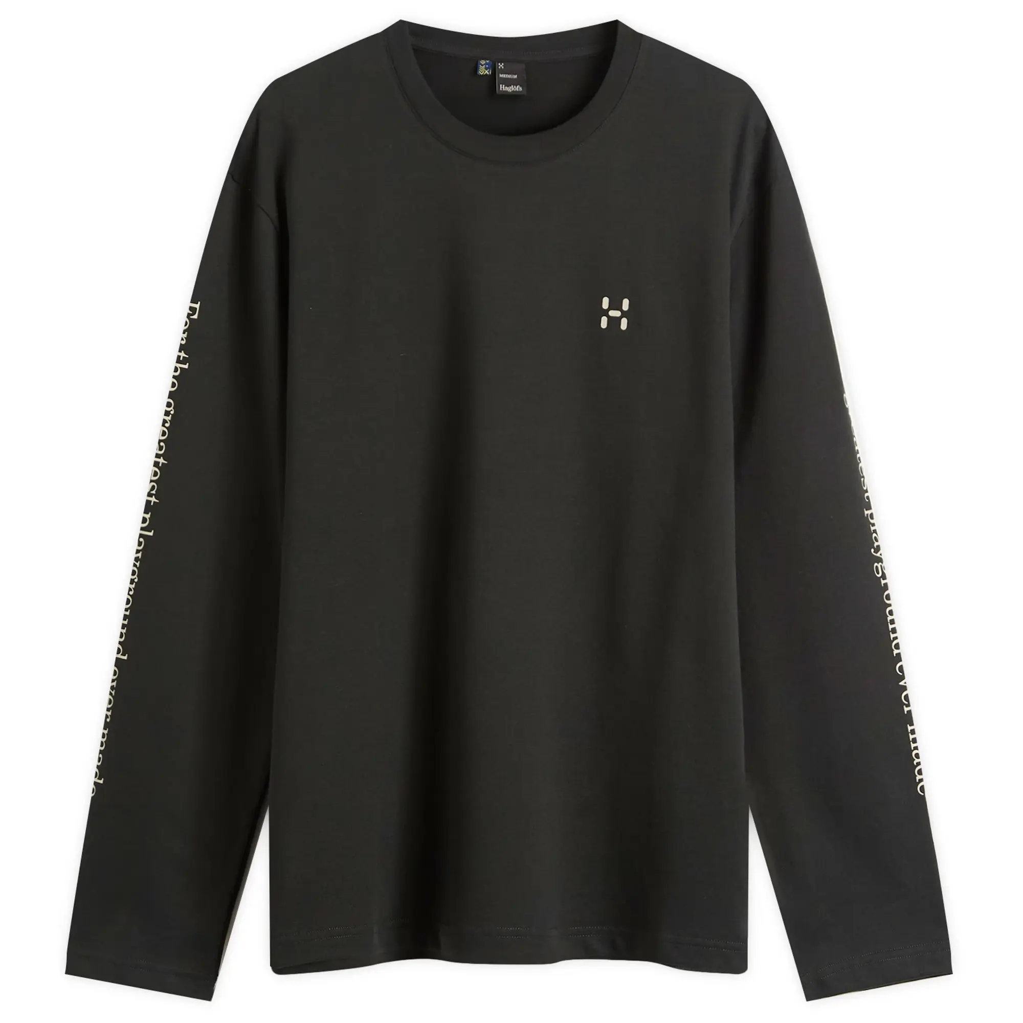 Haglöfs Men's Long Sleeve Brand T-Shirt True Black