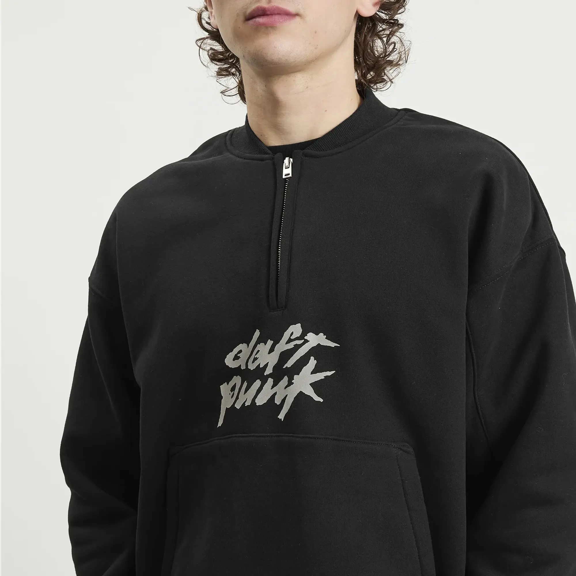 Pleasures Men's Primetime Quarter Zip Black