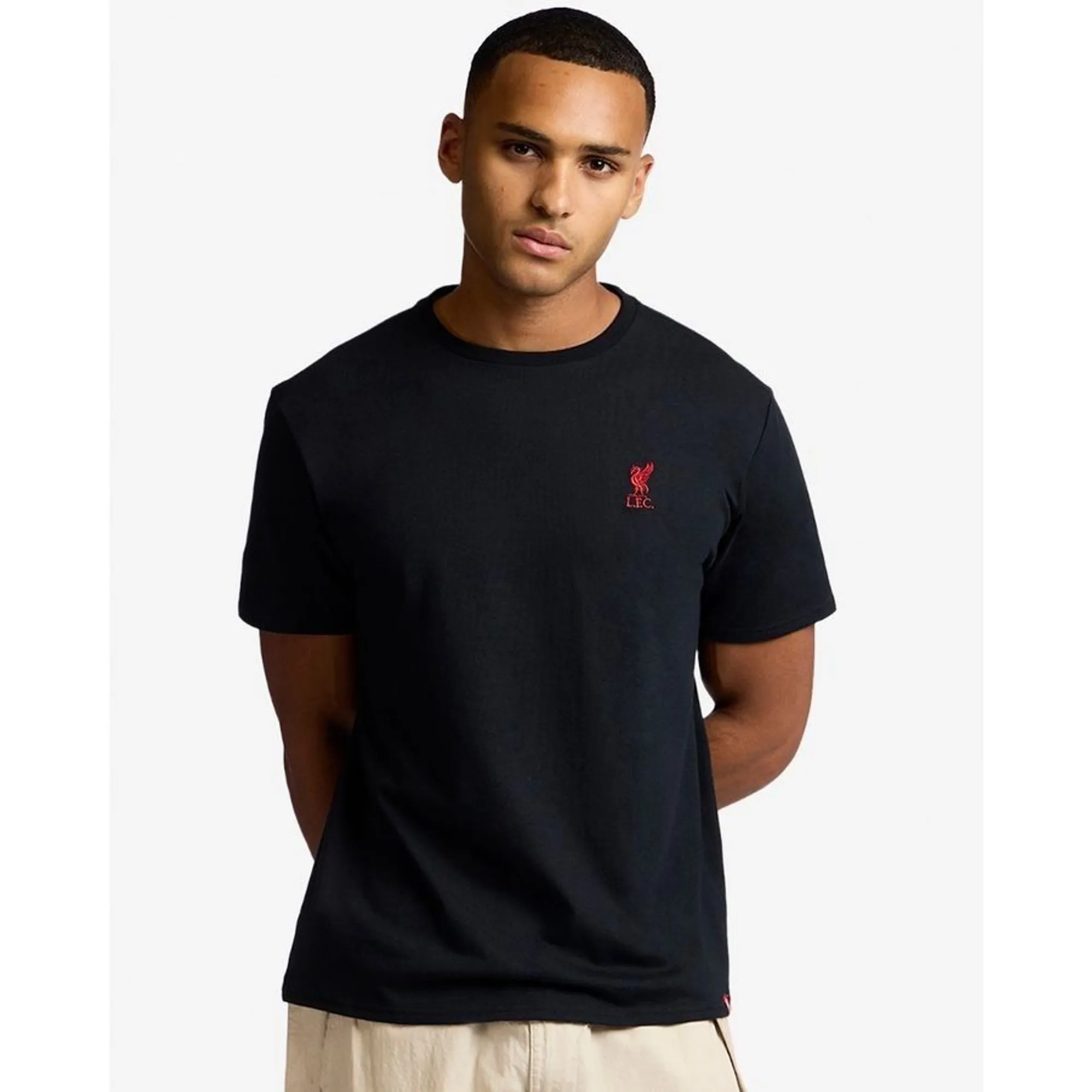LFC Mens Liverbird Emblem Tee Black