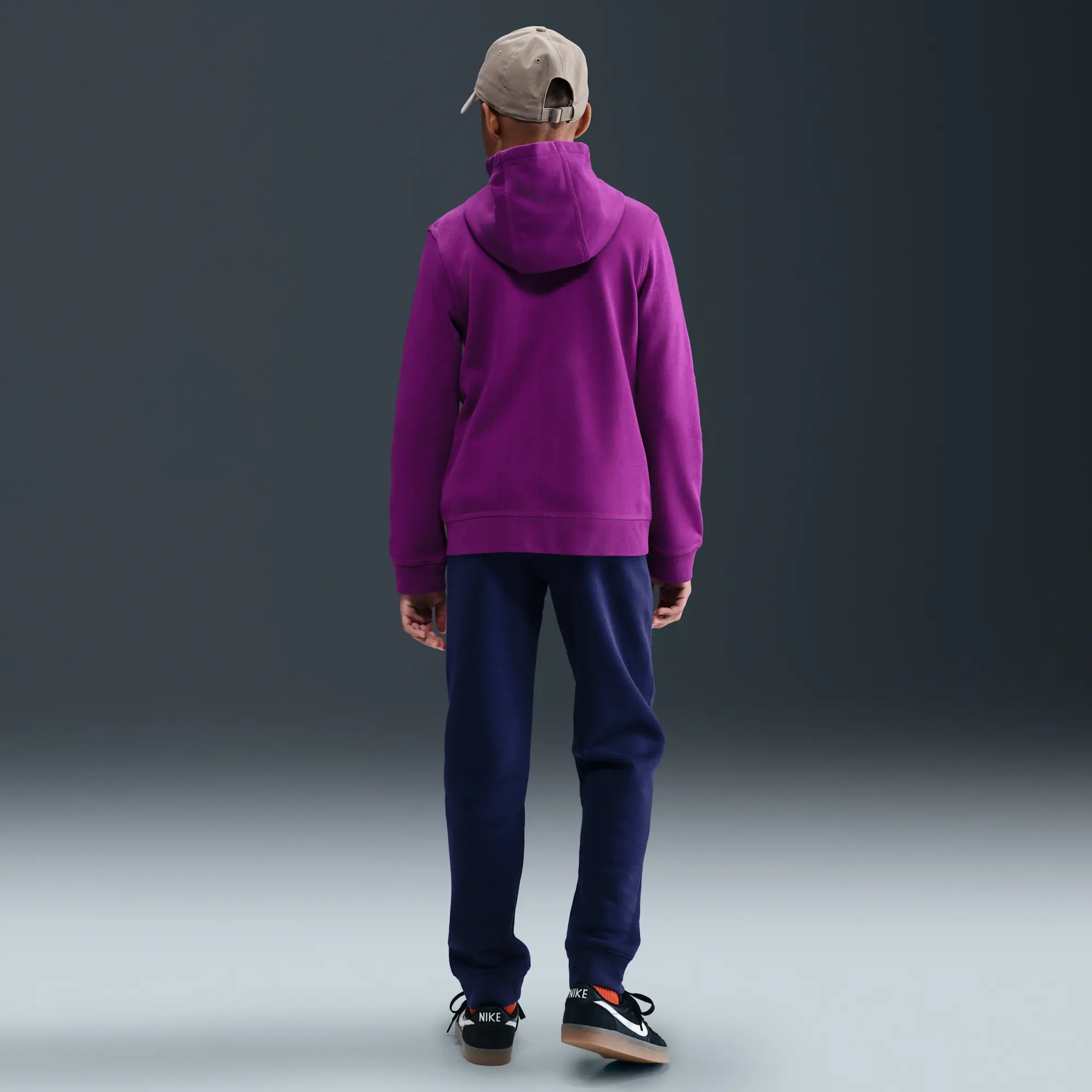 F.C. Barcelona Club Older Kids' (Boys') Nike Football Fleece Joggers - Purple - Cotton/Polyester