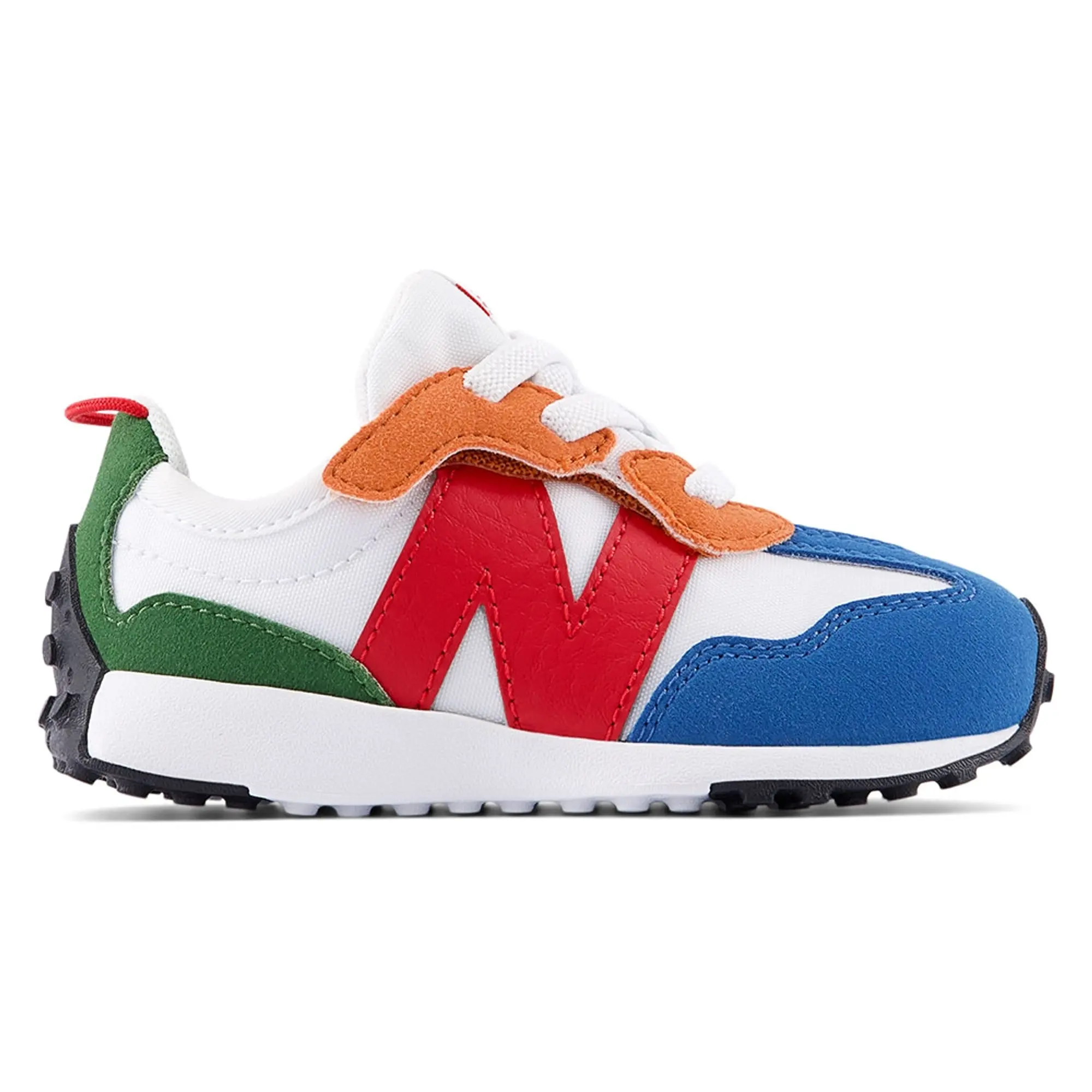 New Balance White Multi 327 Boys Toddler Trainers