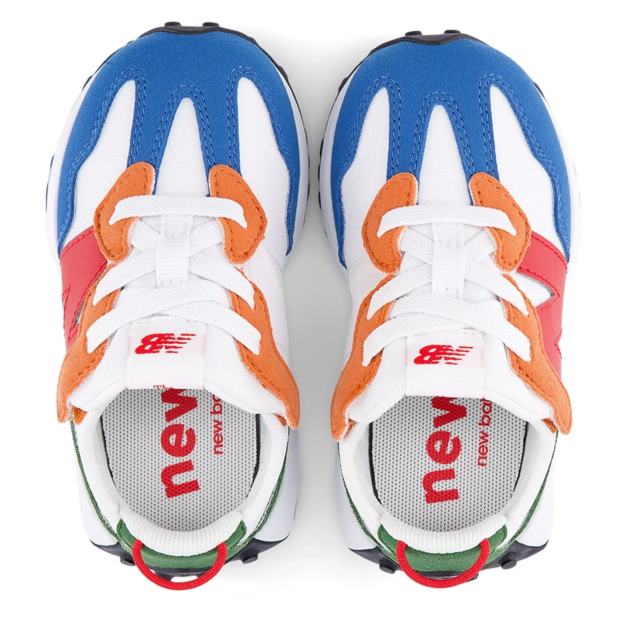 New Balance White Multi 327 Boys Toddler Trainers