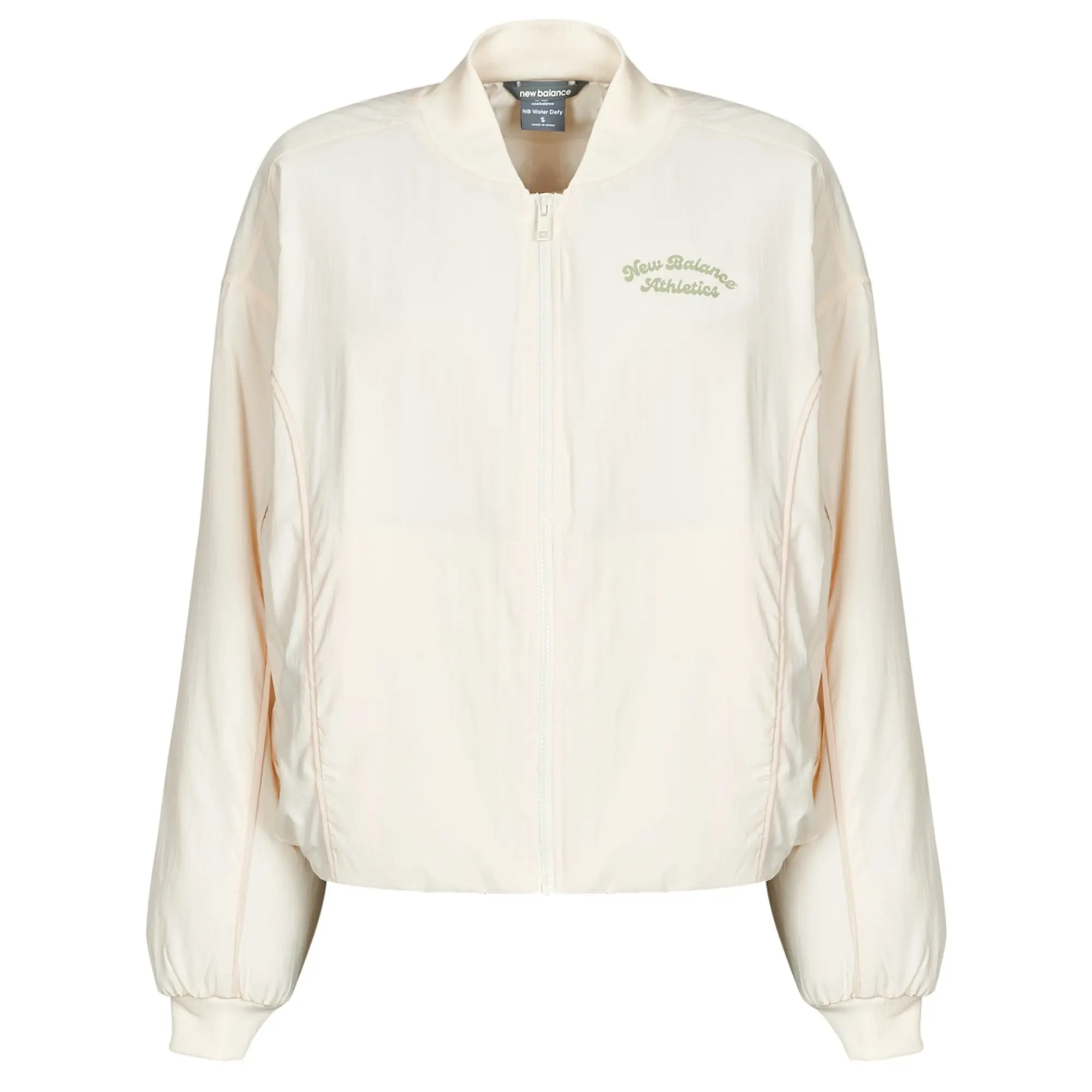 New Balance  LINEAR HERITAGE WOVEN BOMBER JACKET  women's Jacket in Beige