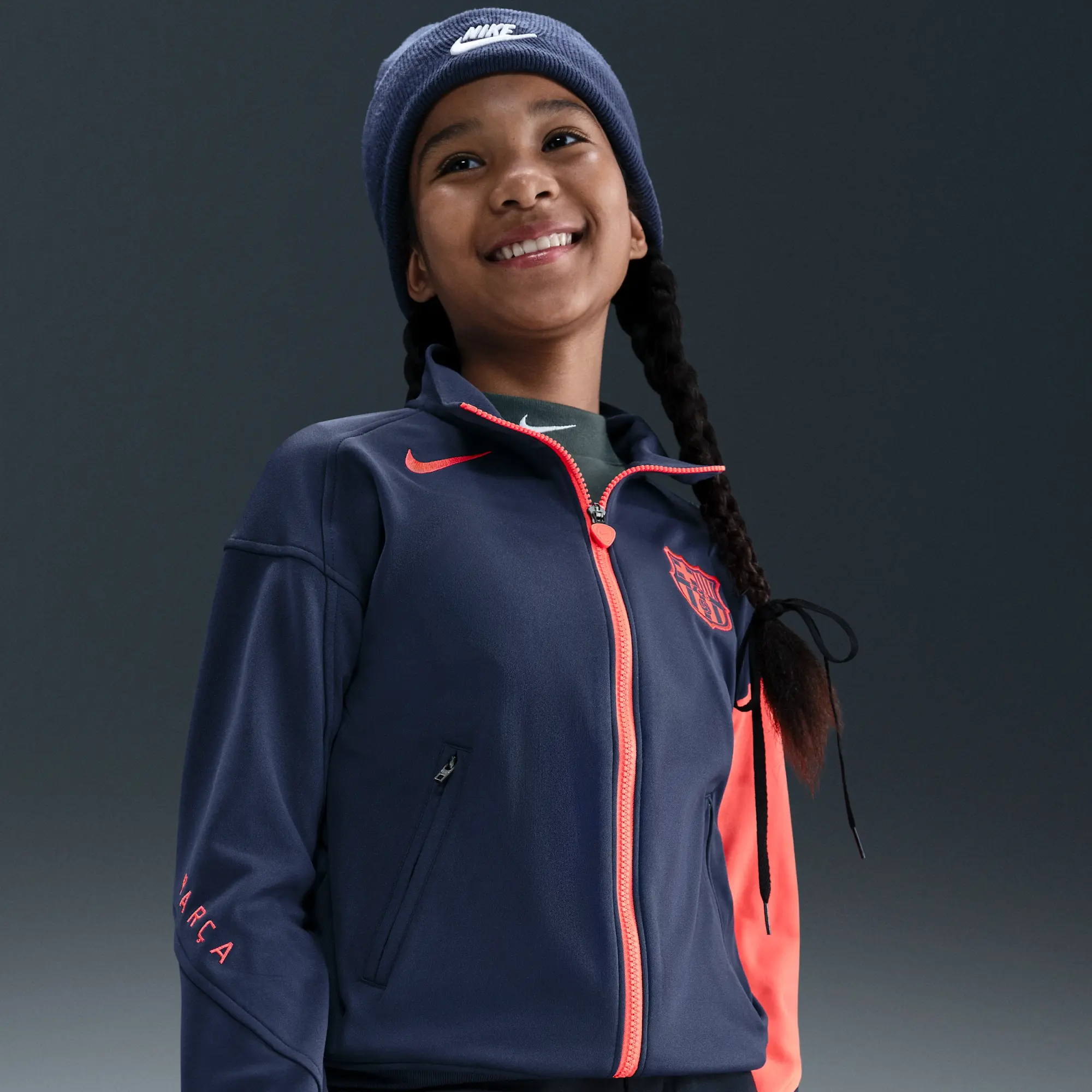 F.C. Barcelona Academy Pro Third Nike Dri-FIT Total 90 Football Anthem Jacket - Blue - Sustainable Materials