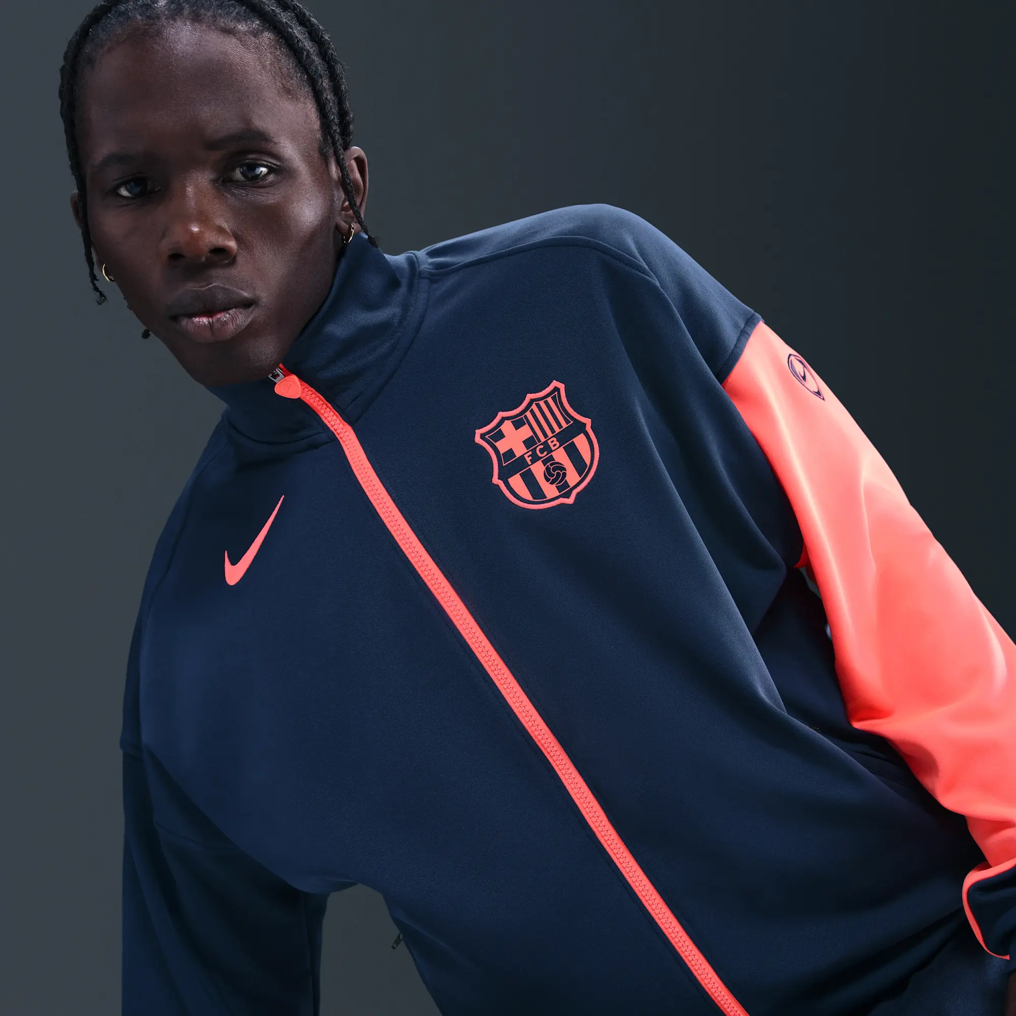 F.C. Barcelona Academy Pro Third Nike Dri-FIT Total 90 Football Anthem Jacket - Blue - Sustainable Materials