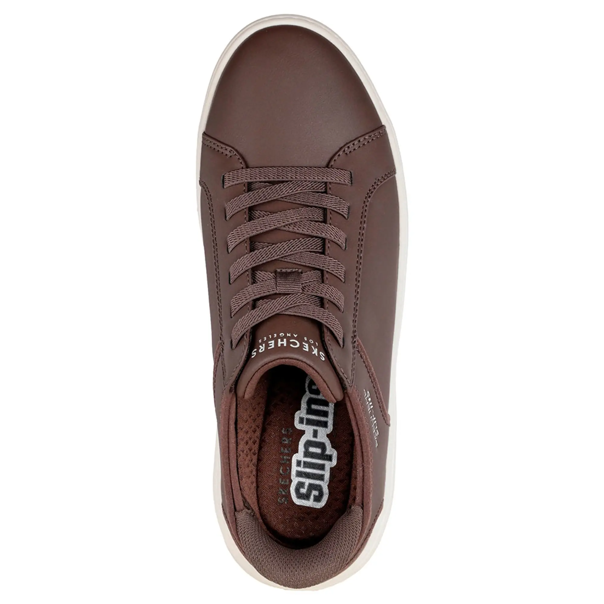 Skechers Men's Slip-ins: Court Break - Double Vented Sneaker in Chocolate