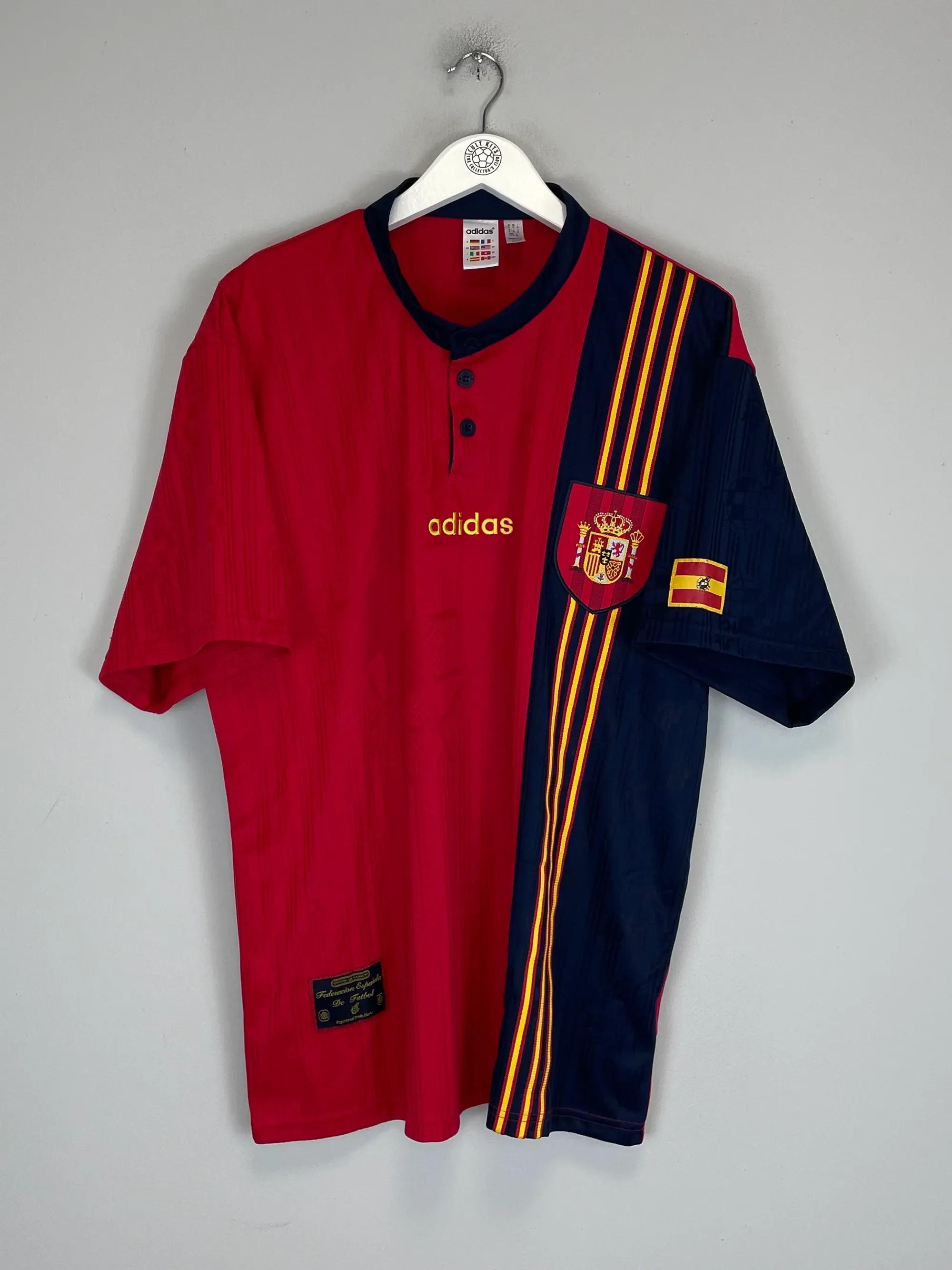 1996/98 SPAIN ADIDAS ORIGINALS REISSUE HOME SHIRT (XL) | CULT KITS ...