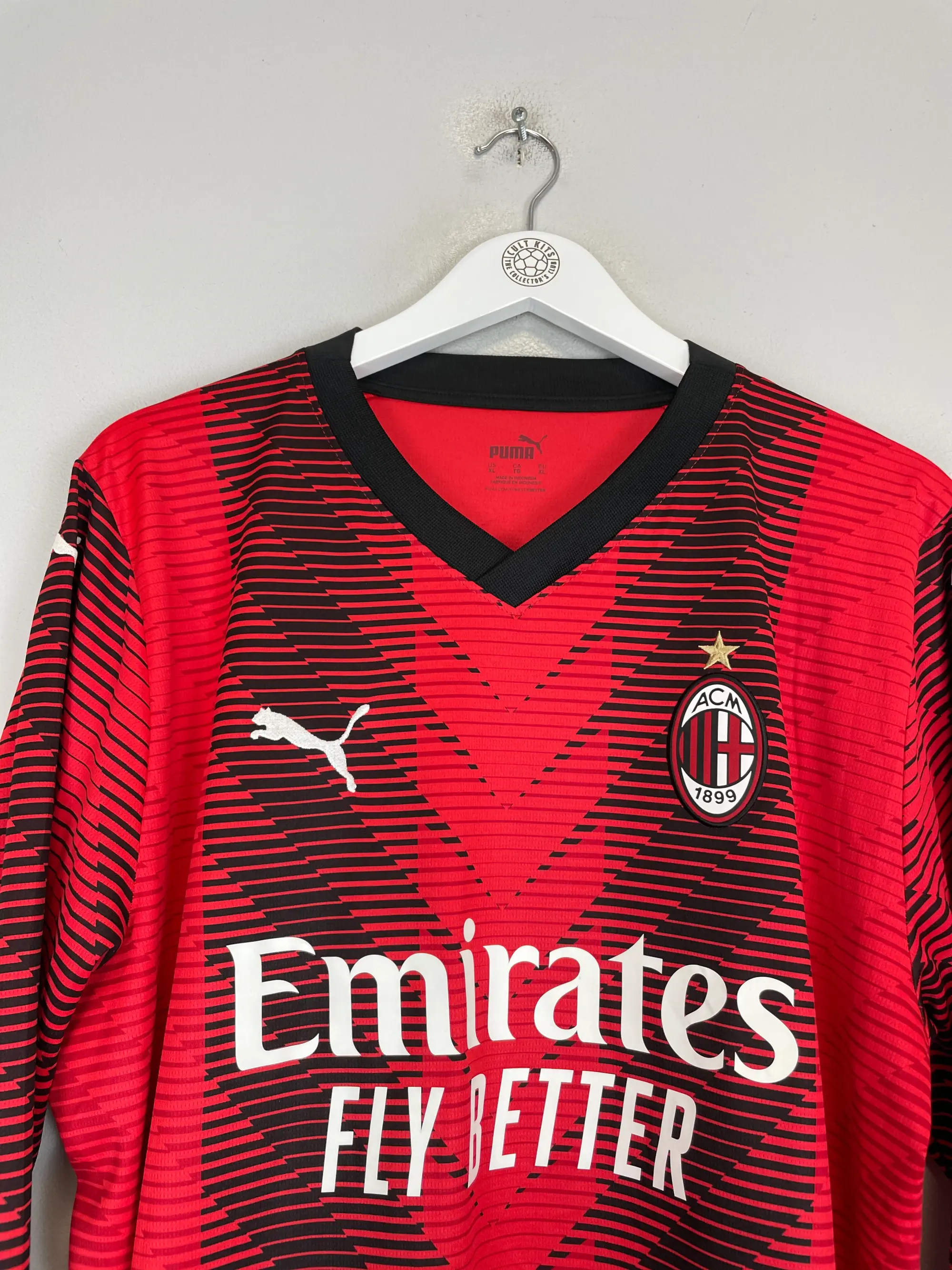 2023/24 AC MILAN THEO #19 L/S HOME SHIRT (XL) PUMA | CULT KITS