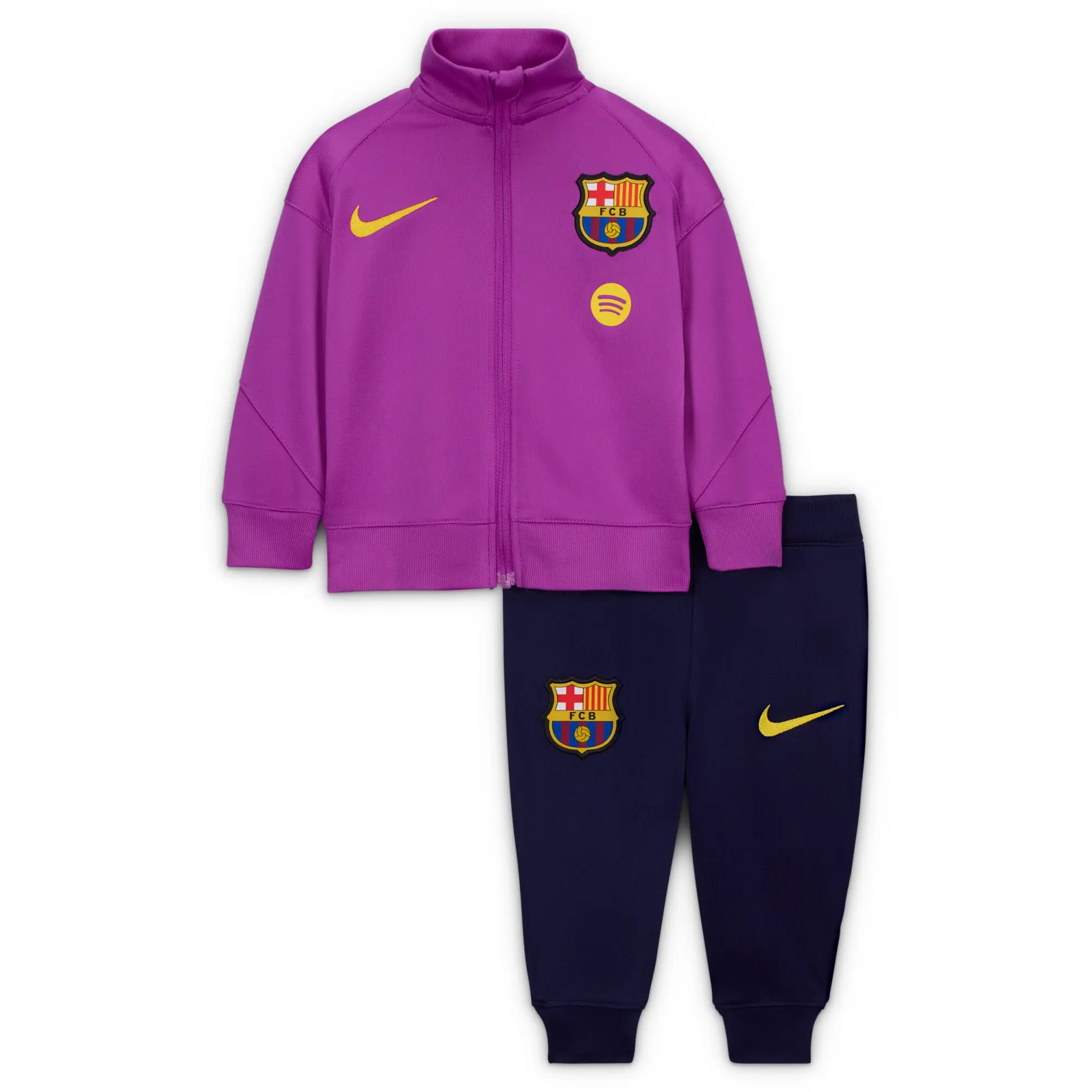 F.C. Barcelona Strike Baby/Toddler Nike Dri-FIT Football Knit Tracksuit - Purple - Polyester