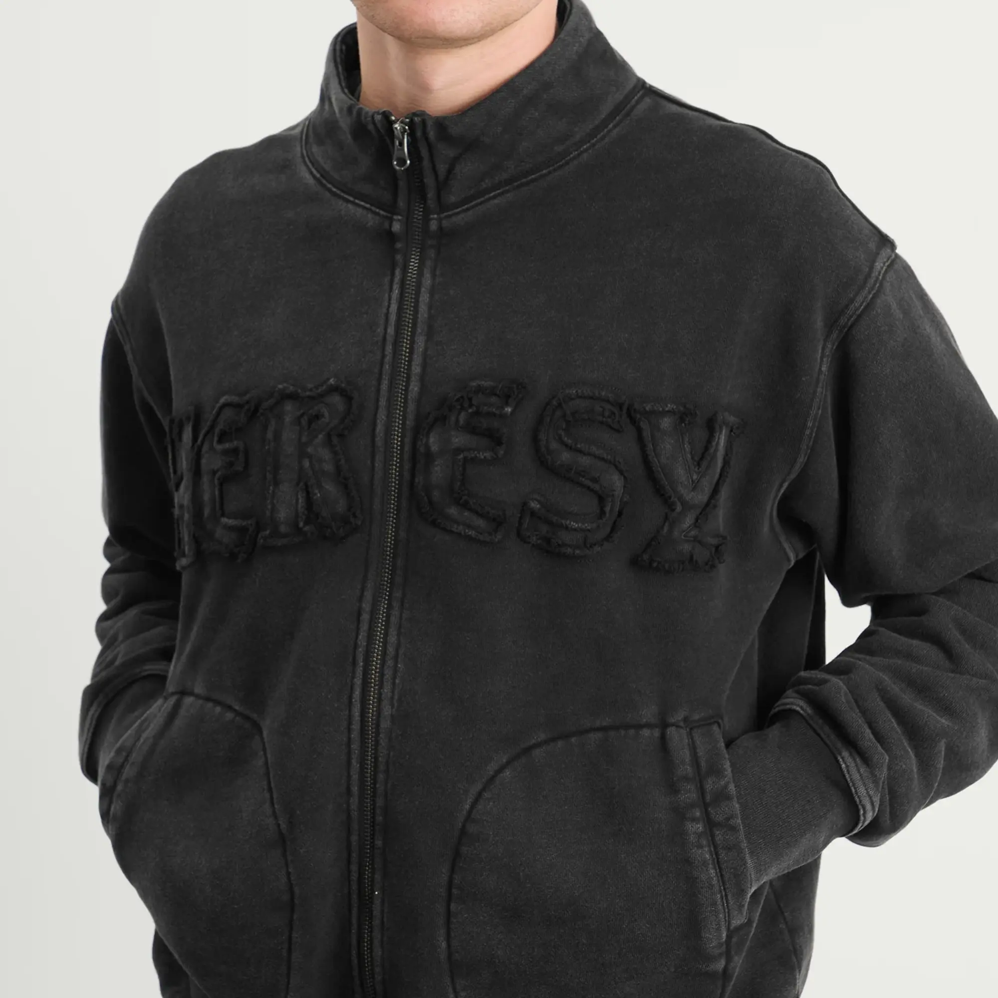 Heresy Men's Dust Zip Sweatshirt Ash