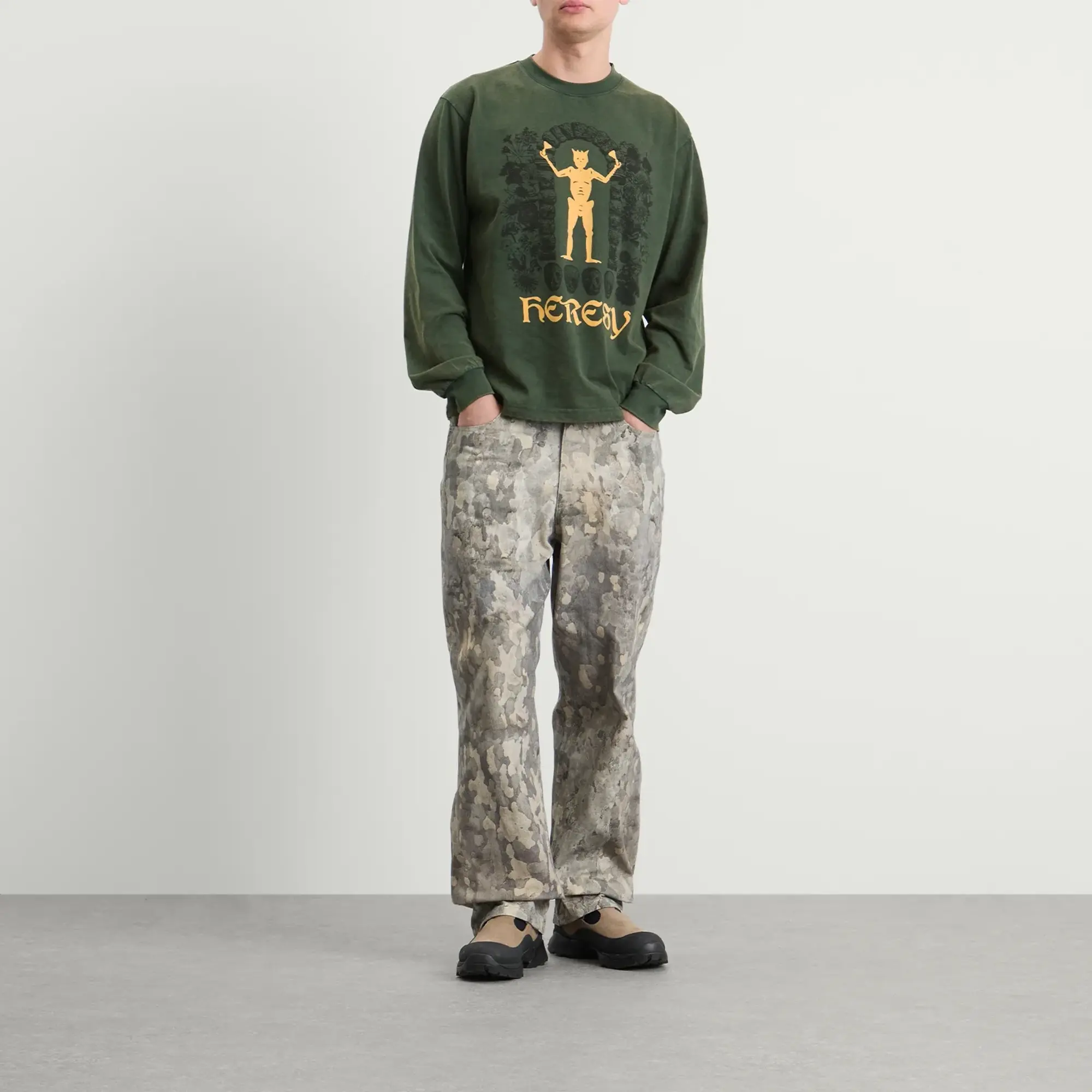 Heresy Men's Gateway Long Sleeve T-Shirt Green