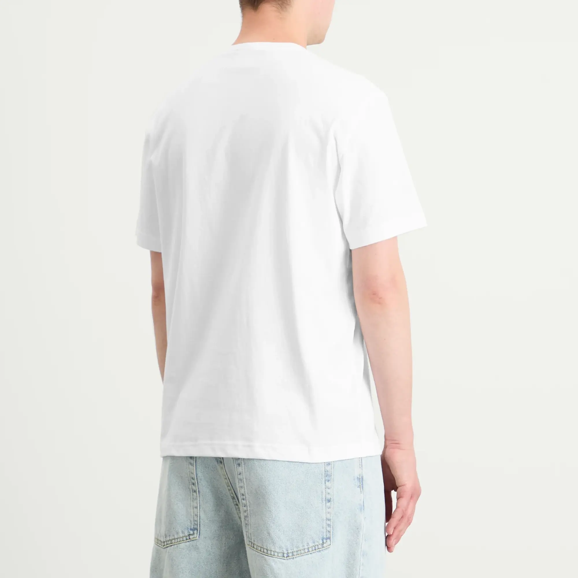 Champion Men's Reverse Weave Loose Fit T-Shirt White