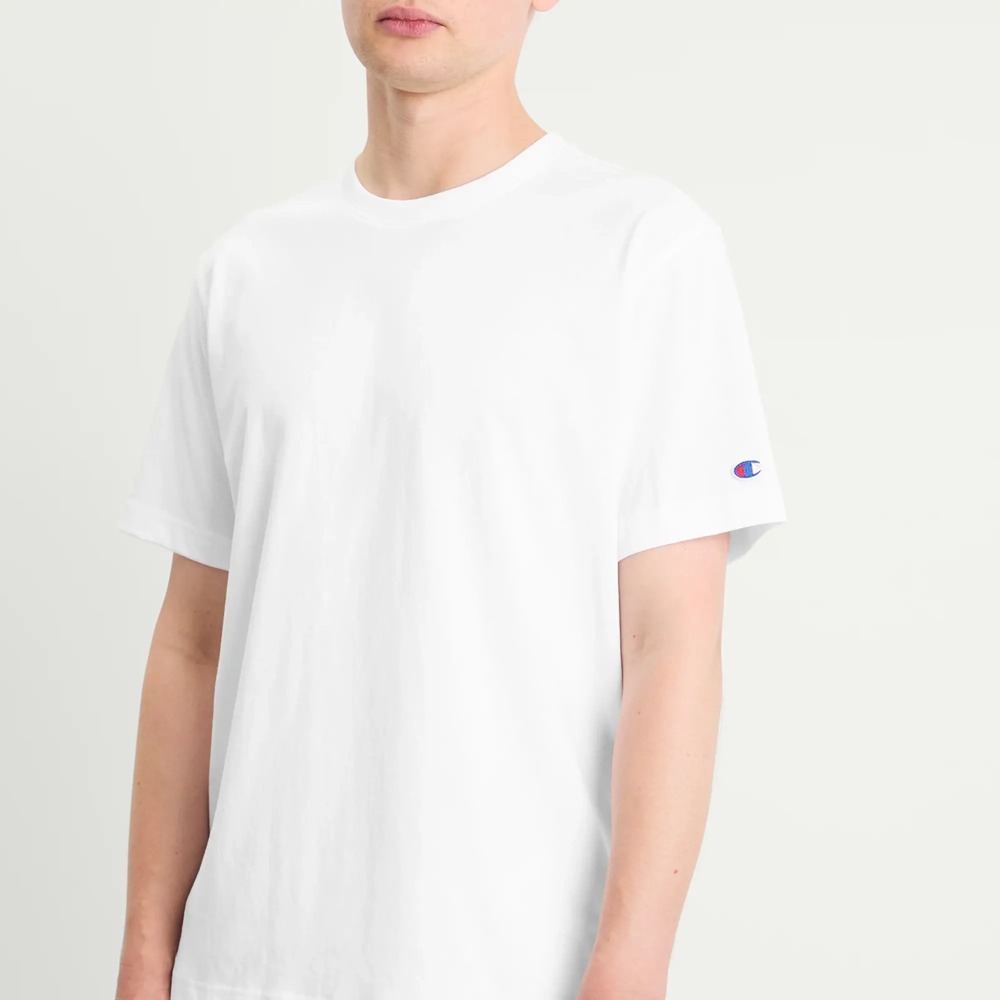 Champion Men's Reverse Weave Loose Fit T-Shirt White