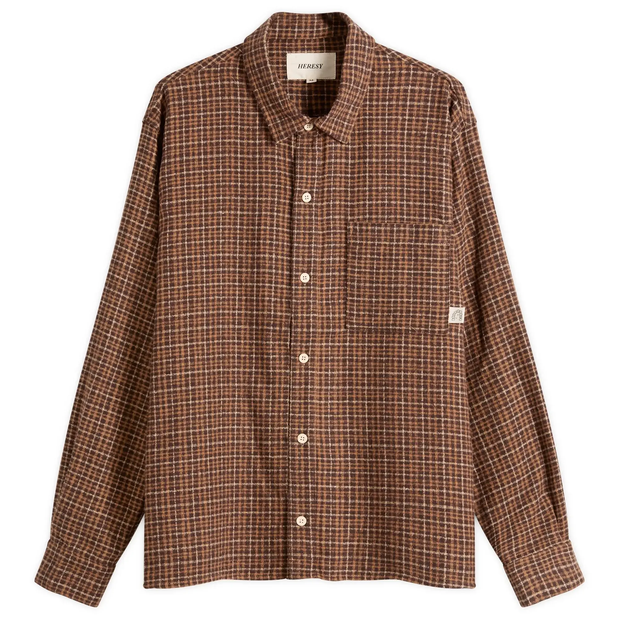 Heresy Men's Deft Shirt Orange Check
