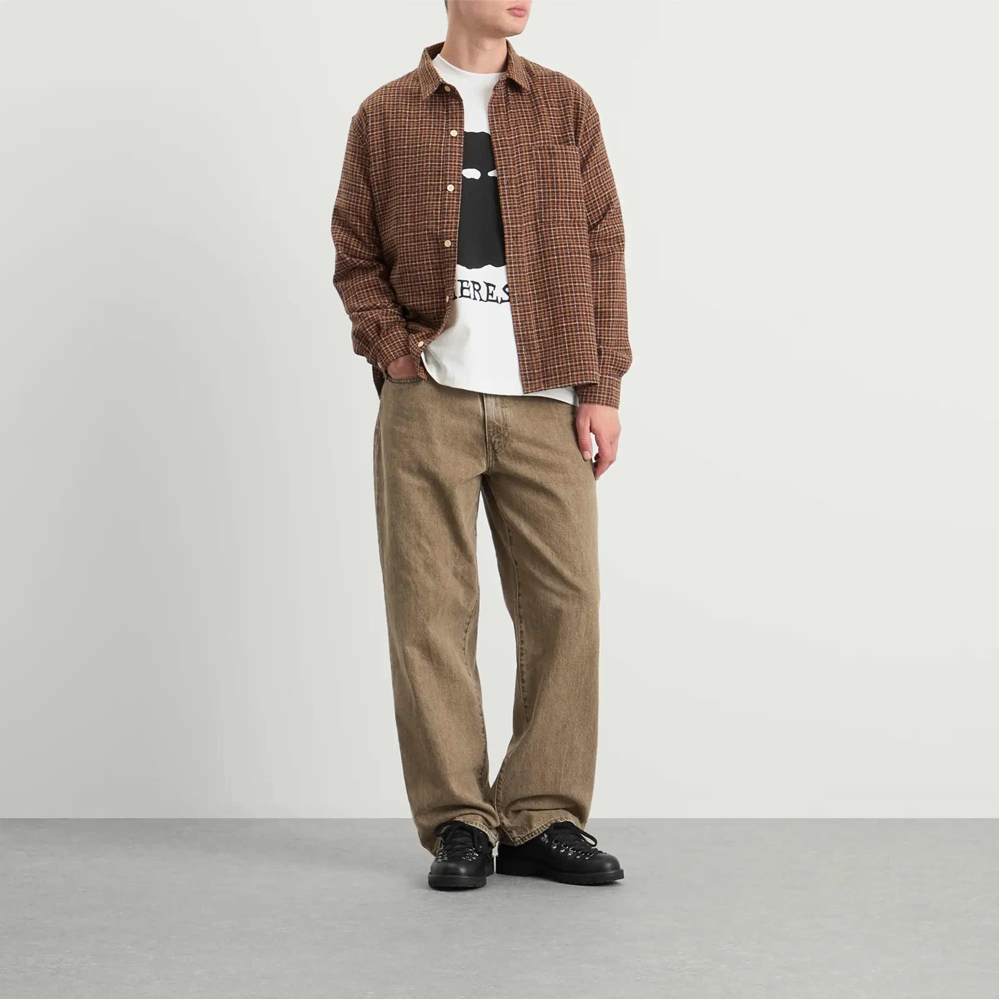 Heresy Men's Deft Shirt Orange Check