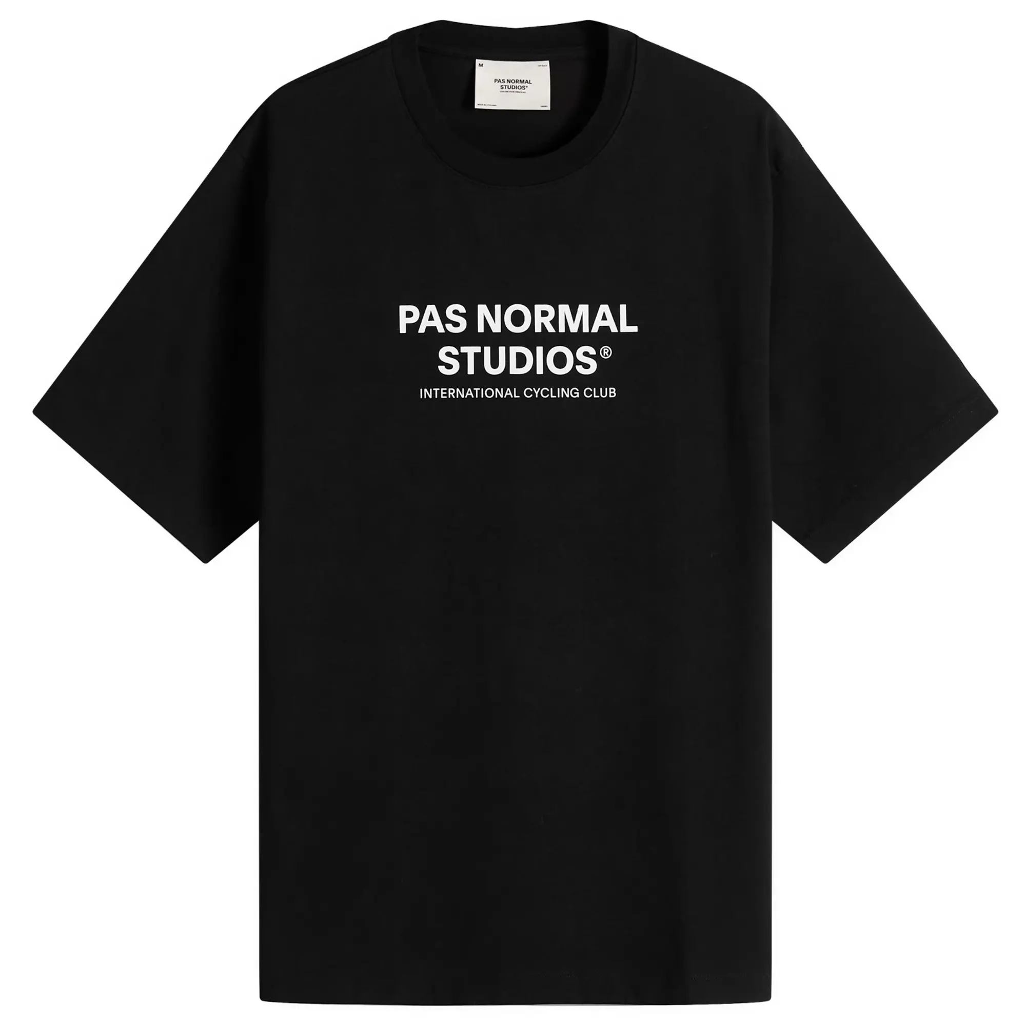 Pas Normal Studios Men's Off-Race Logo T-Shirt Black