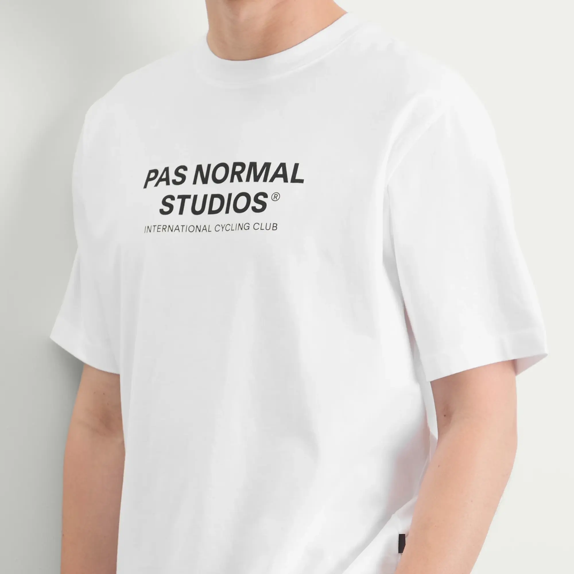 Pas Normal Studios Men's Off-Race Logo T-Shirt White