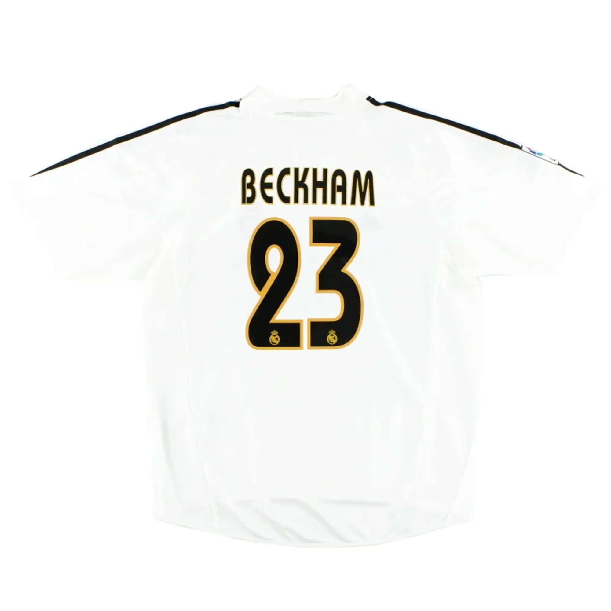 2004-05 Real Madrid adidas Home Shirt Beckham #23 M - Real Madrid / Excellent 