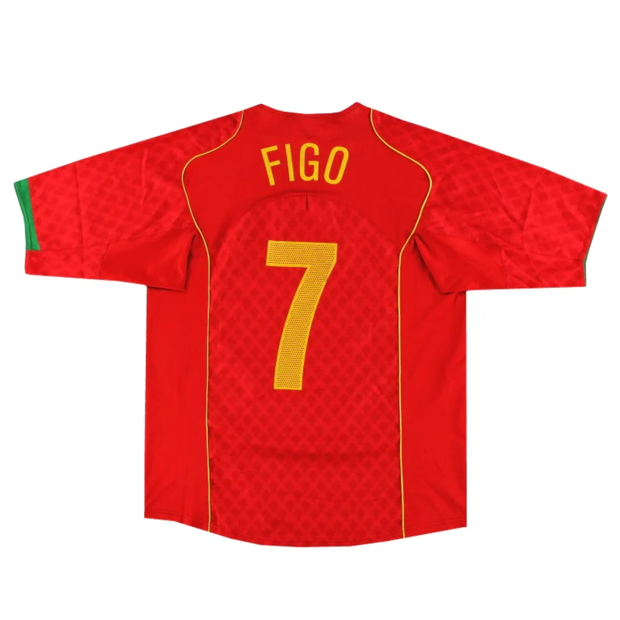 2004-06 Portugal Nike Home Shirt Figo #7 L - Portugal / Excellent 