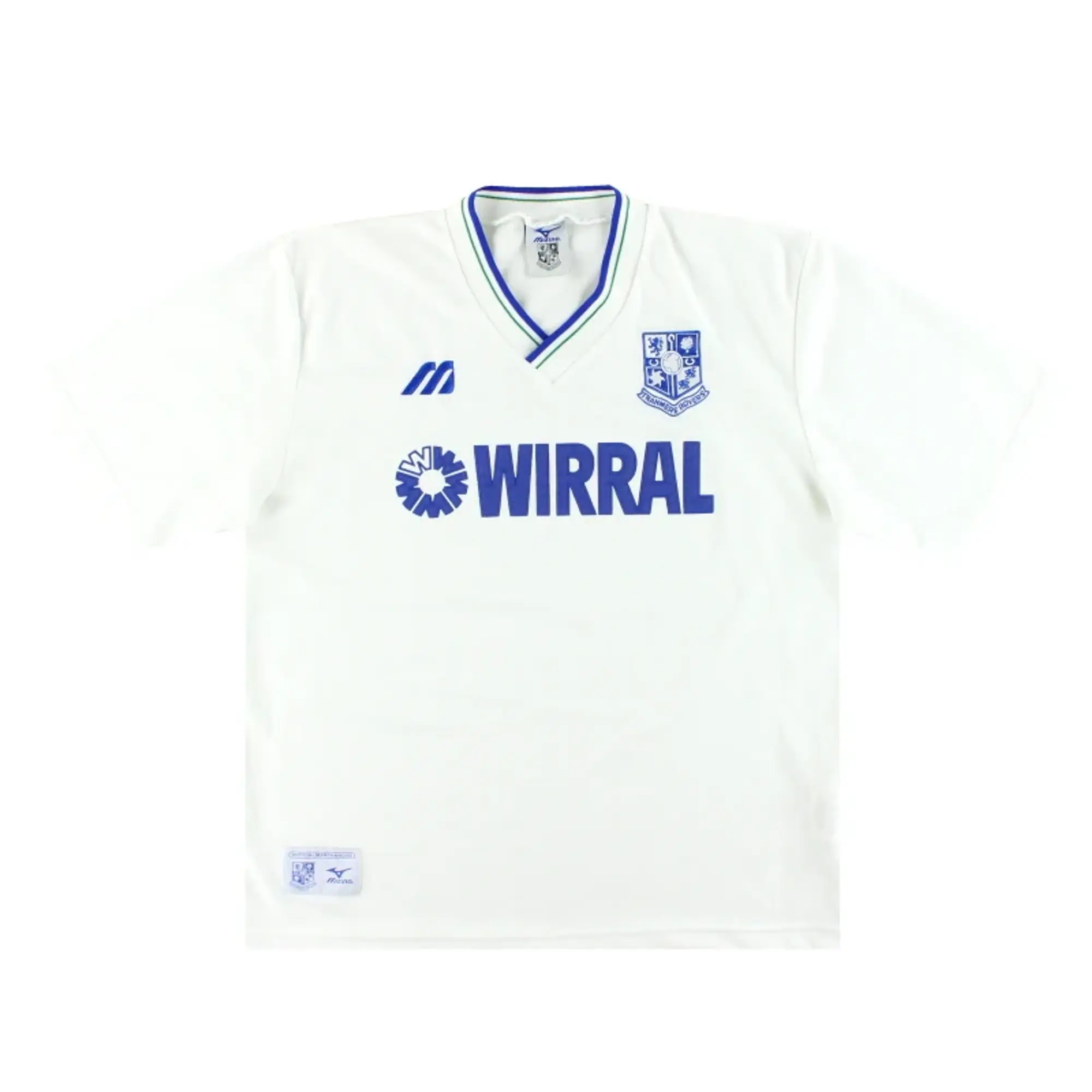 1997-99 Tranmere Rovers Mizuno Home Shirt L - Tranmere Rovers / Excellent 