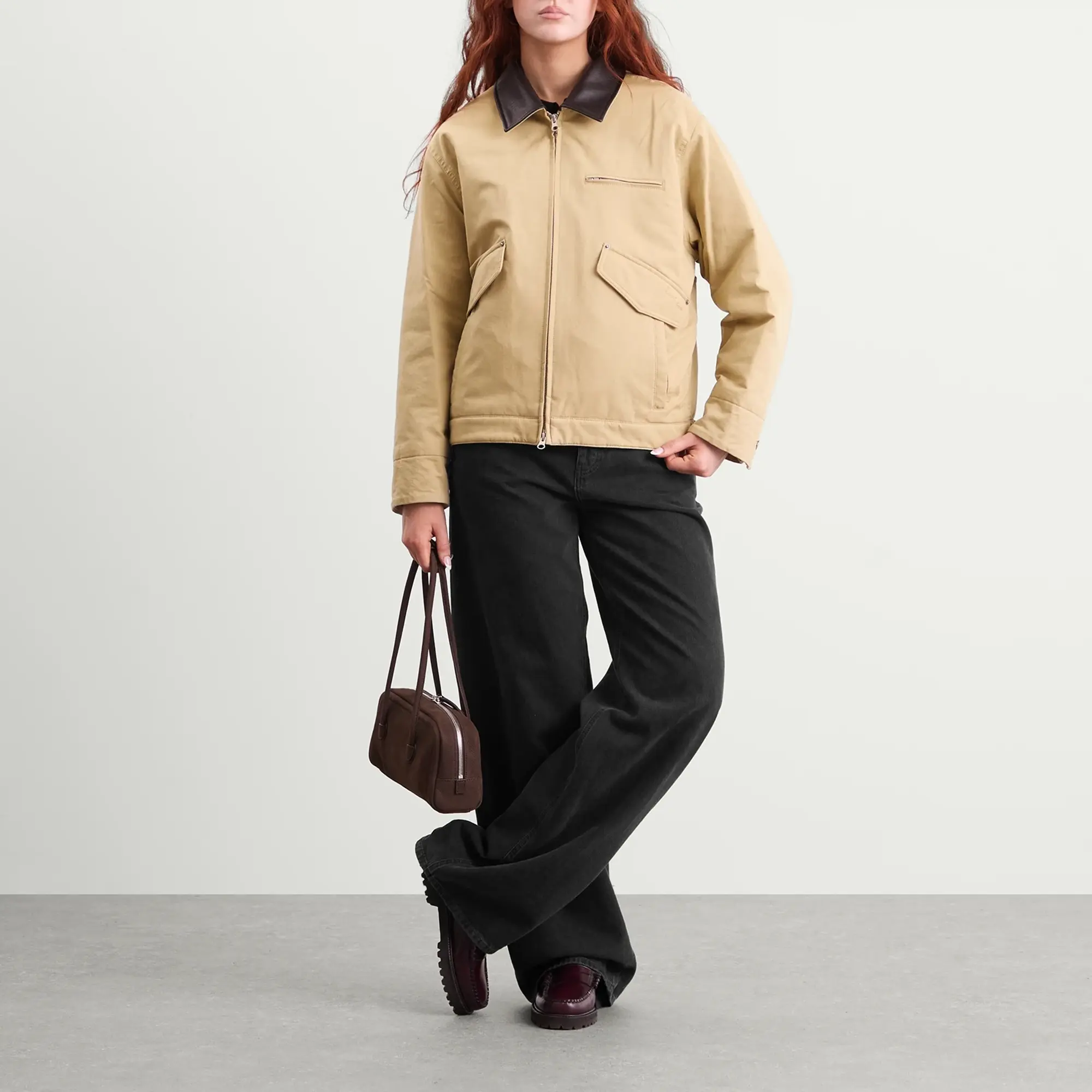 DUNST Women's Canvas Work Jacket Beige