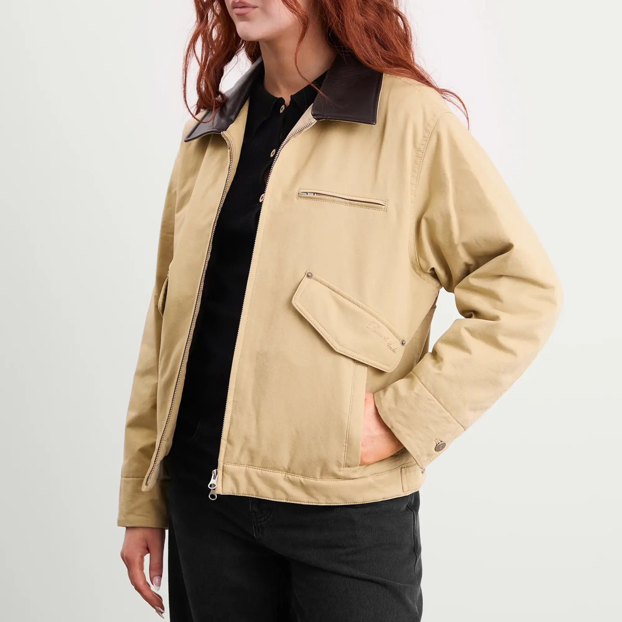DUNST Women's Canvas Work Jacket Beige