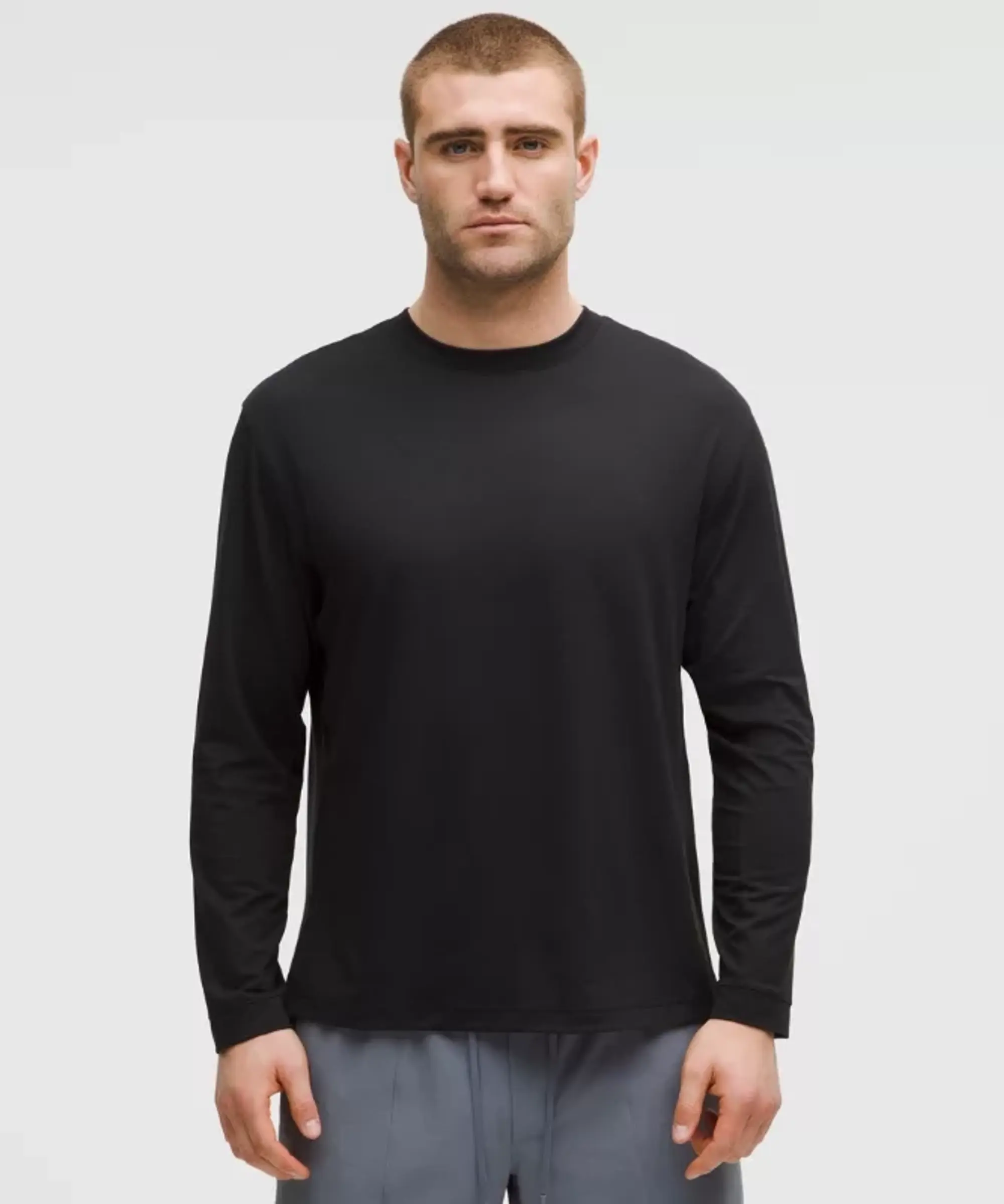 lululemon – Men's EasySet Training Long-Sleeve Shirt – Color Black – Size Small