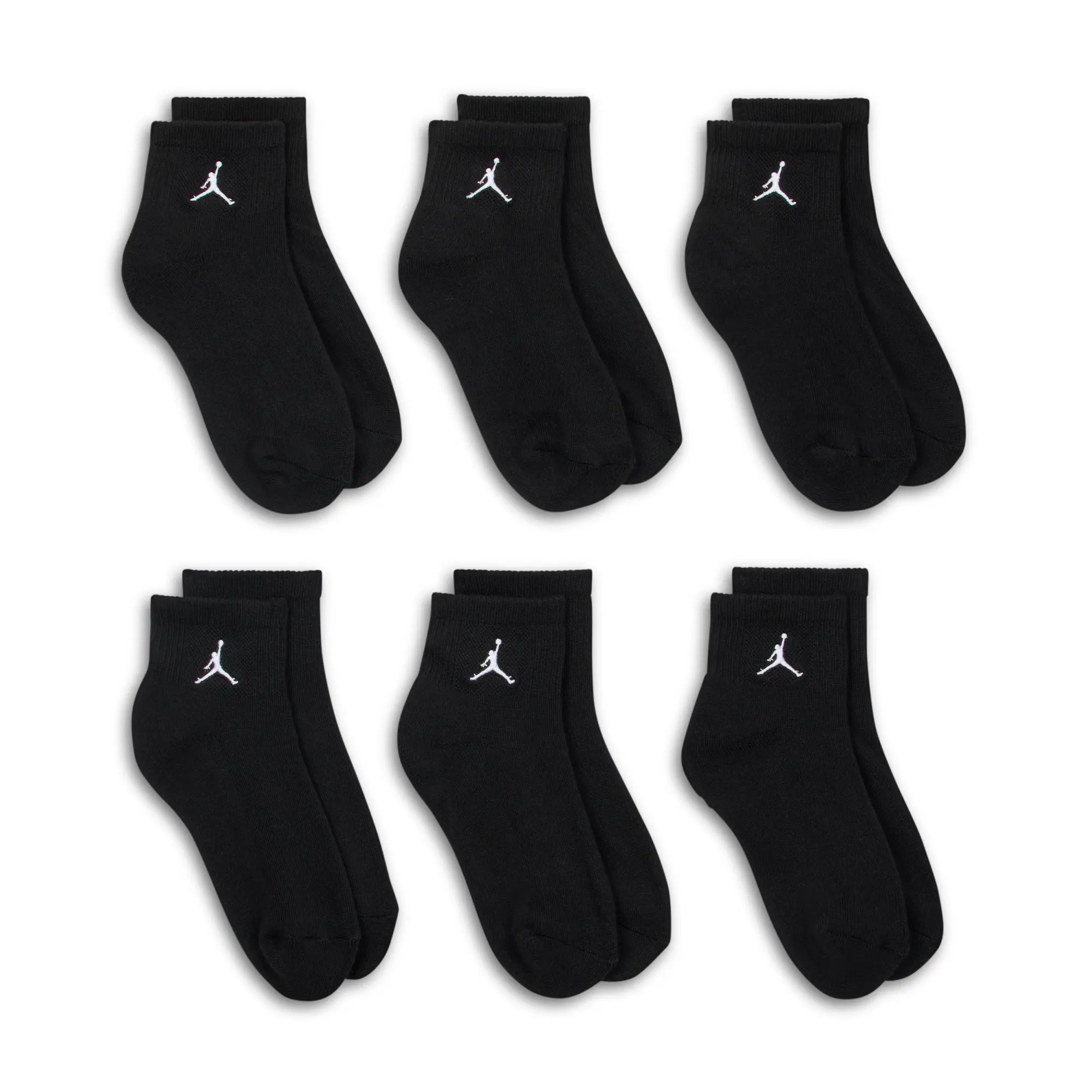 Nike Jordan Everyday Essentials Older Kids' Ankle Socks - Black