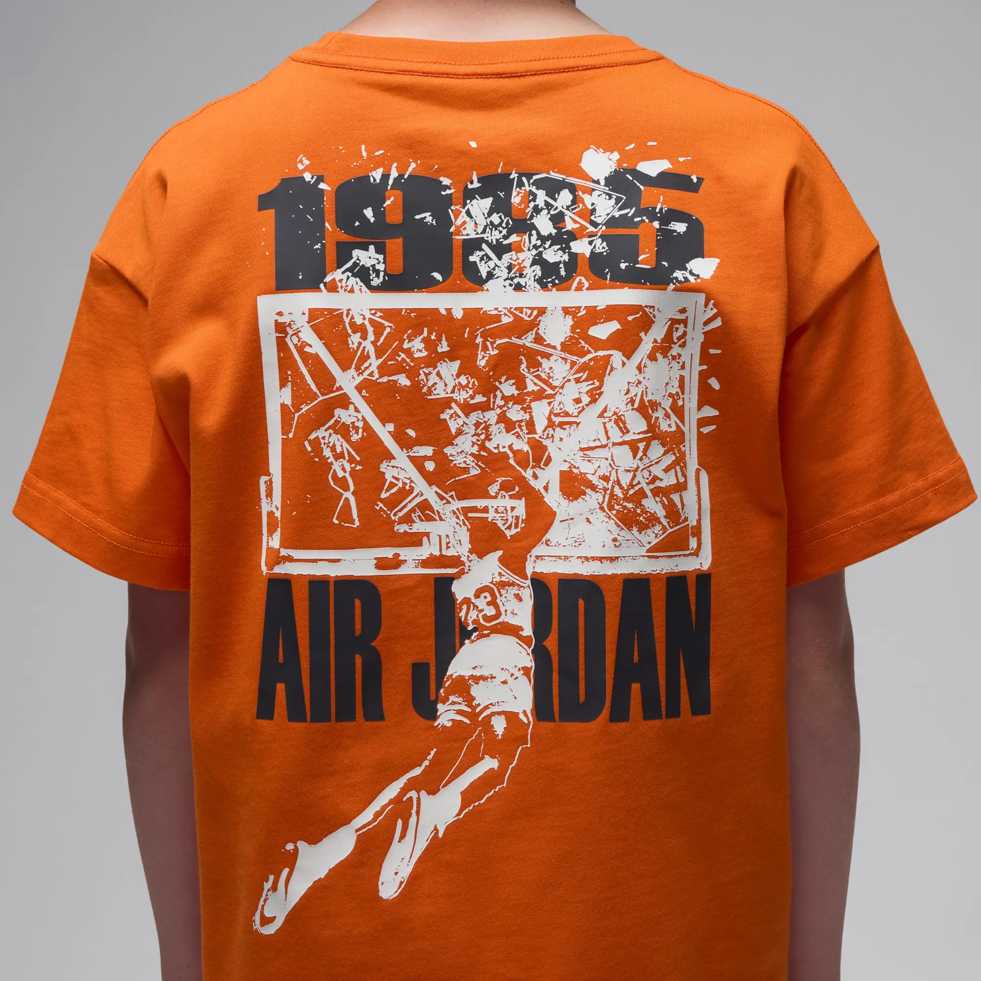 Nike Jordan Older Kids' '85 Shatter T-Shirt - Orange - Cotton