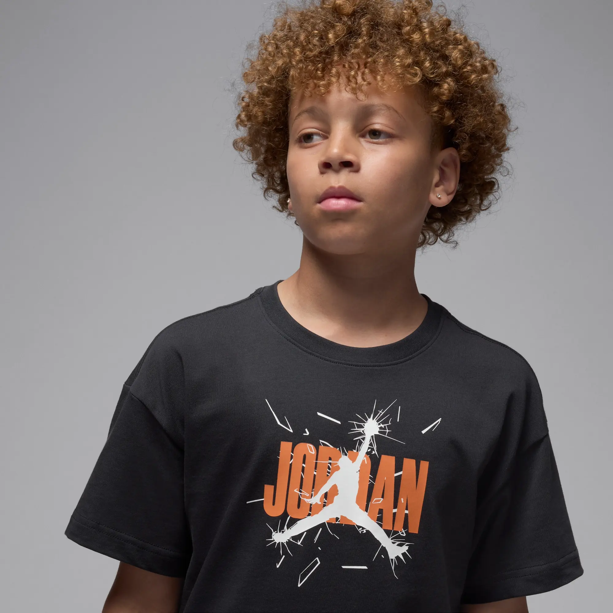 Nike Jordan Older Kids' '85 Shatter T-Shirt - Black - Cotton
