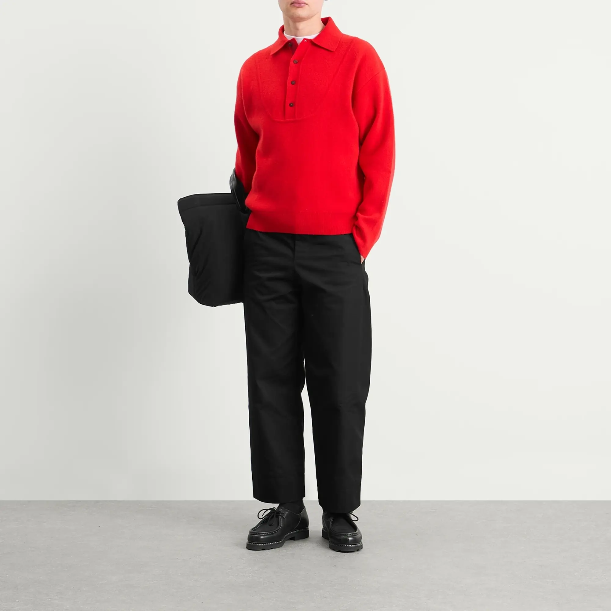 Jacquemus Men's Marino Cotton Blend Trousers Black