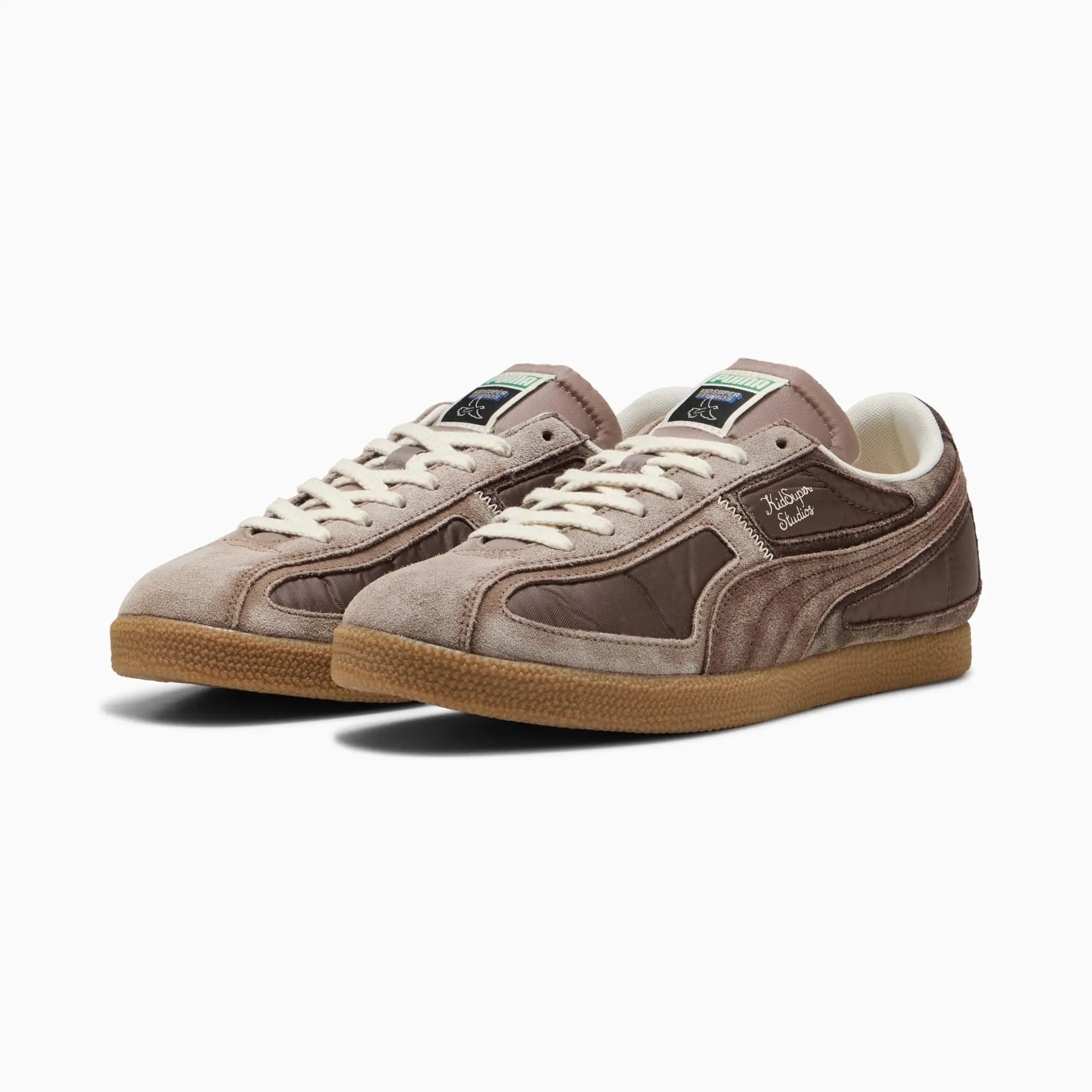 PUMA x Kidsuper Brasil Panels Sneakers Unisex, Espresso Brown/Totally Taupe, size 10