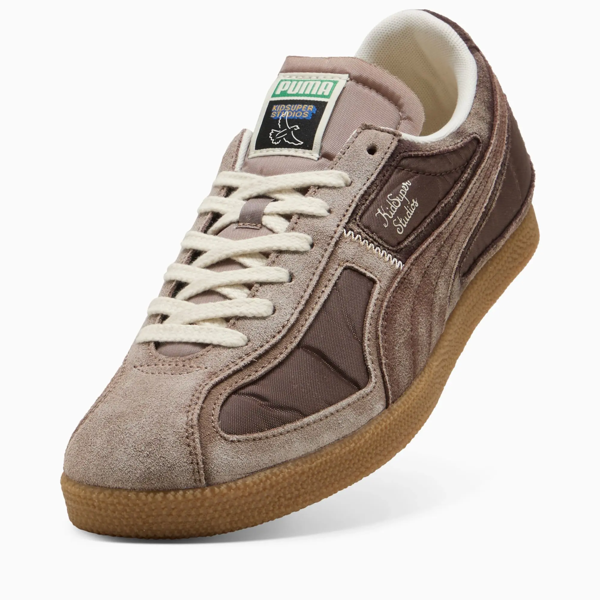 PUMA x Kidsuper Brasil Panels Sneakers Unisex, Espresso Brown/Totally Taupe, size 10