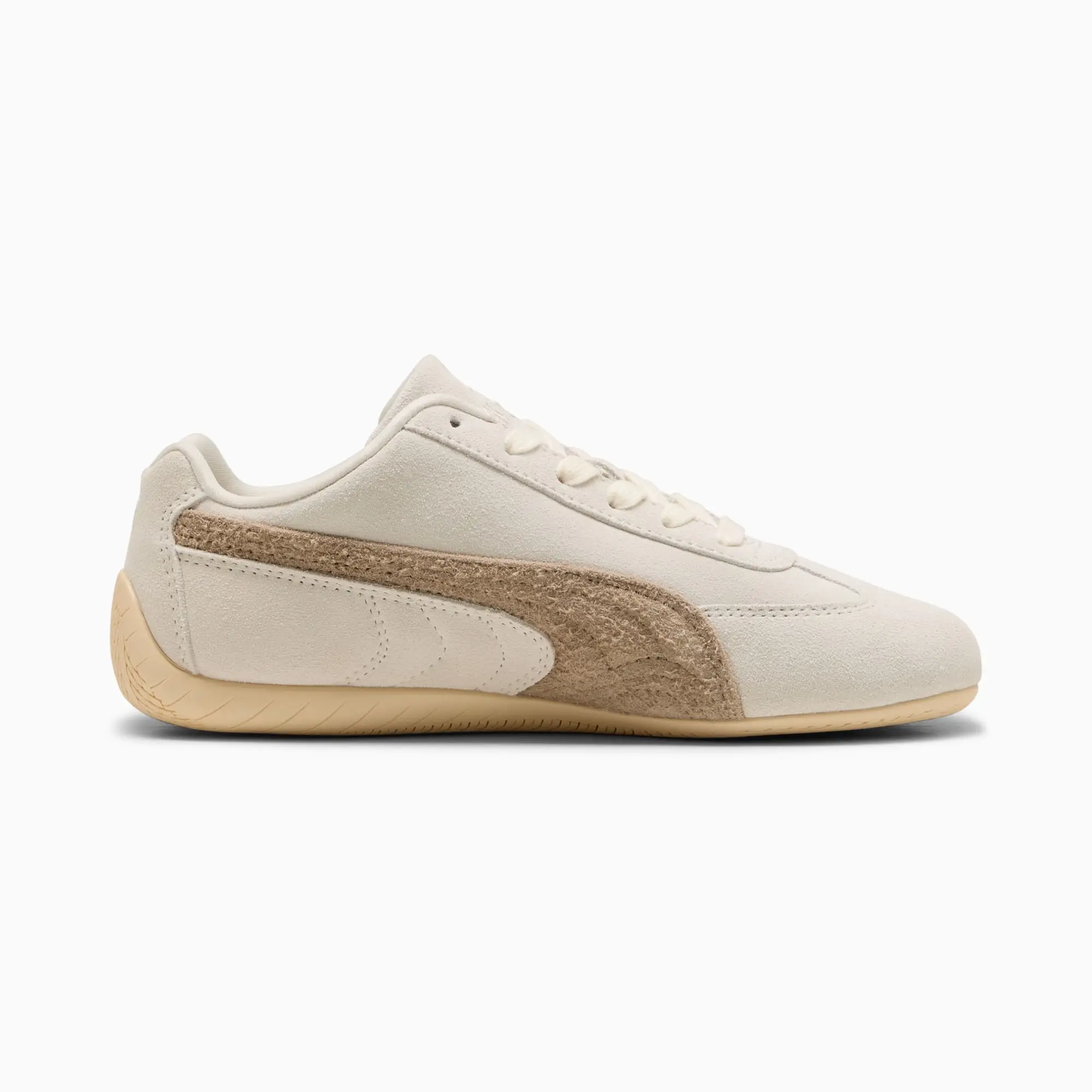 PUMA SpeedCat Elevated Sneakers Women, Warm White/Ice Coffee, size 3