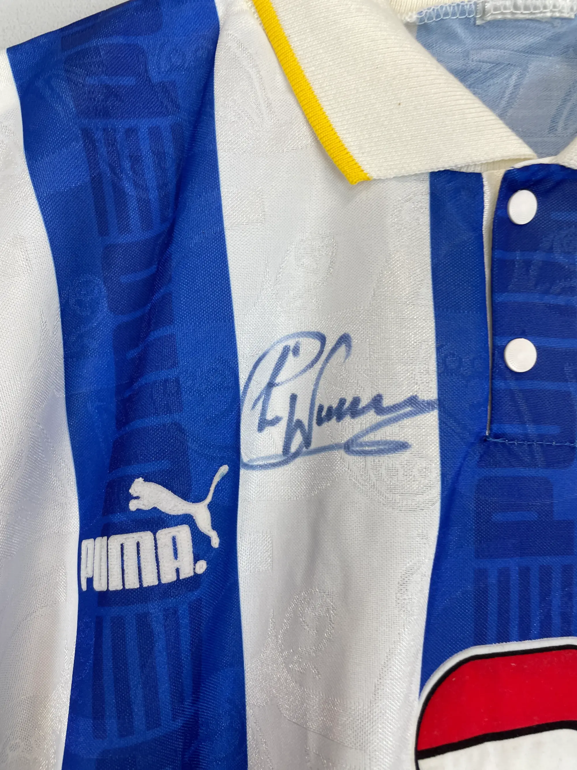 1993/95 SHEFFIELD WEDNESDAY *SIGNED* HOME SHIRT (XL) PUMA | CULT KITS