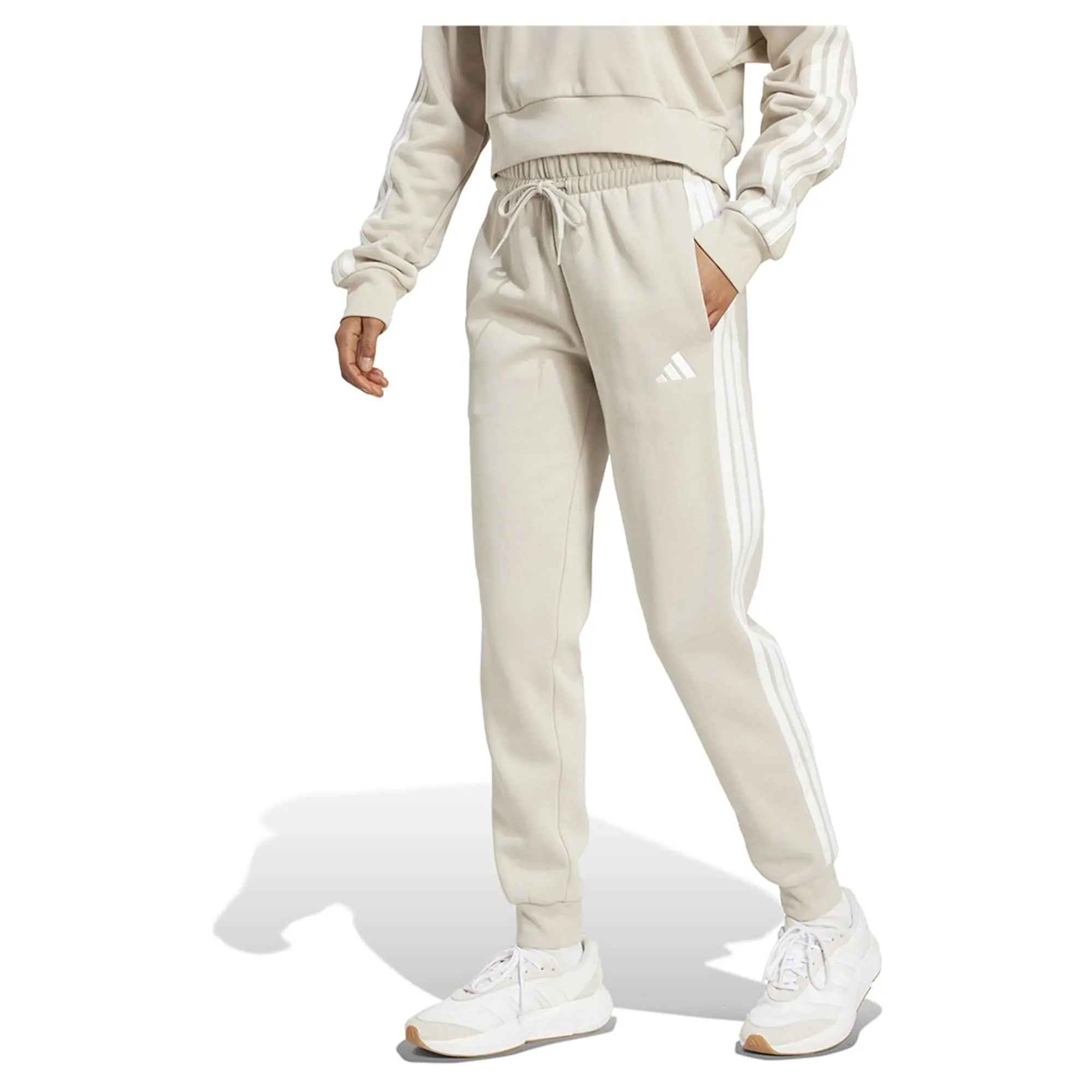 Adidas Essentials 3 Stripes Fleece Slim Joggers