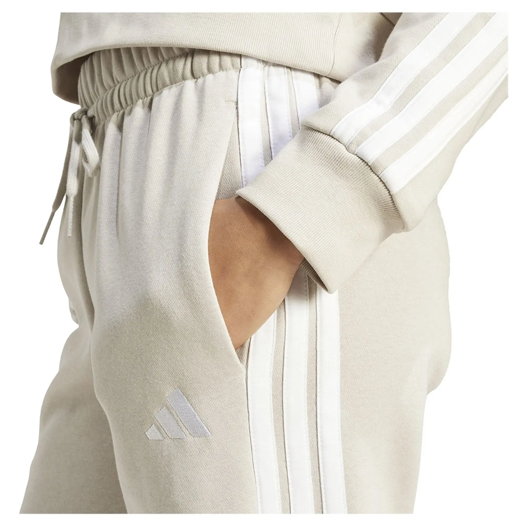 Adidas Essentials 3 Stripes Fleece Slim Joggers