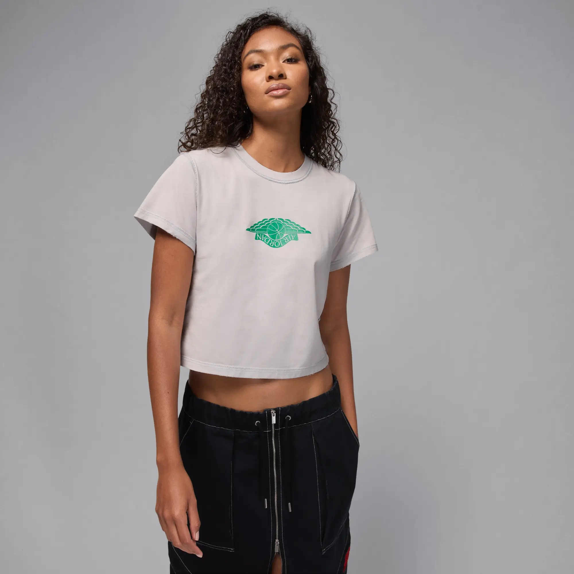 Nike Jordan Rare Air Women's T-Shirt - Grey - Cotton
