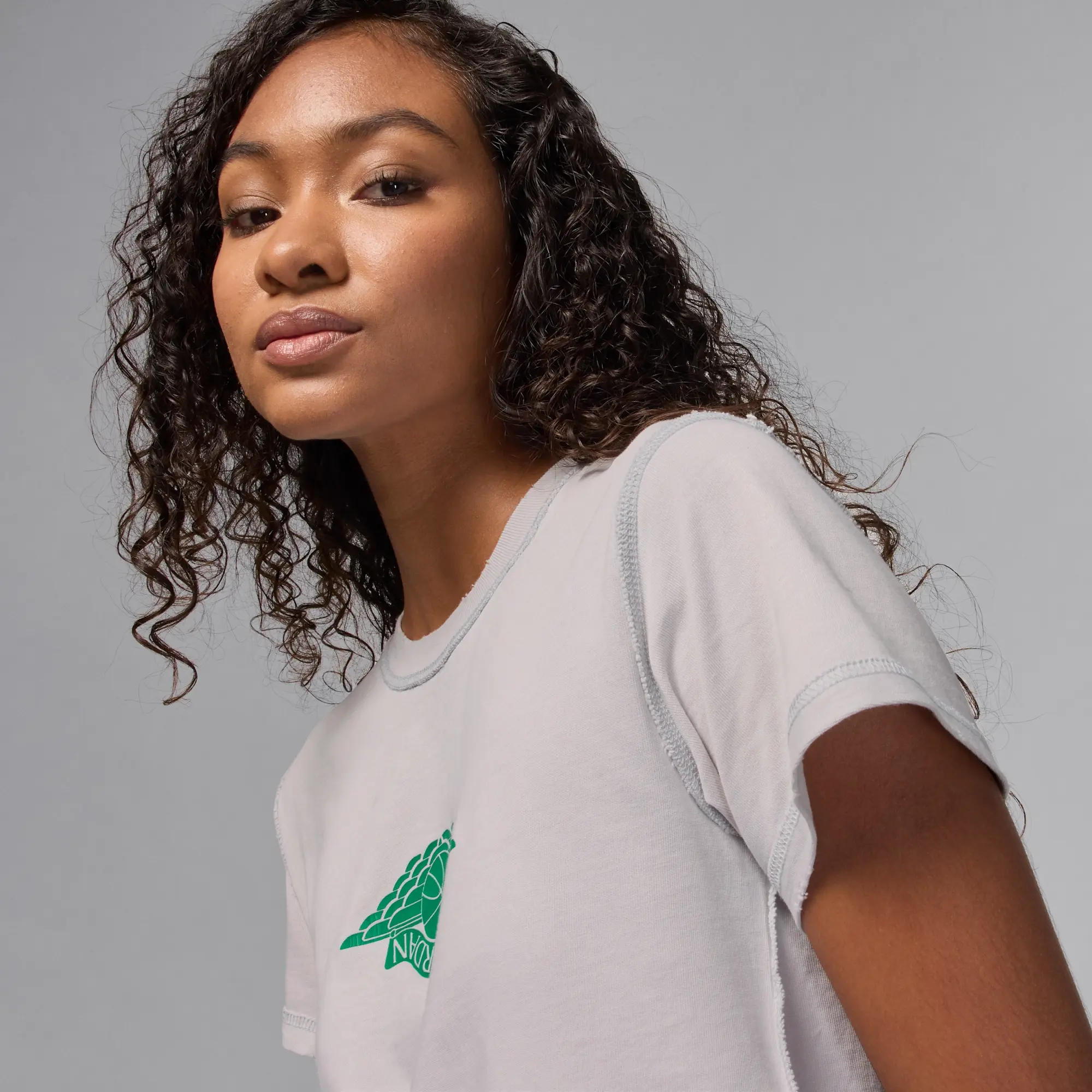 Nike Jordan Rare Air Women's T-Shirt - Grey - Cotton