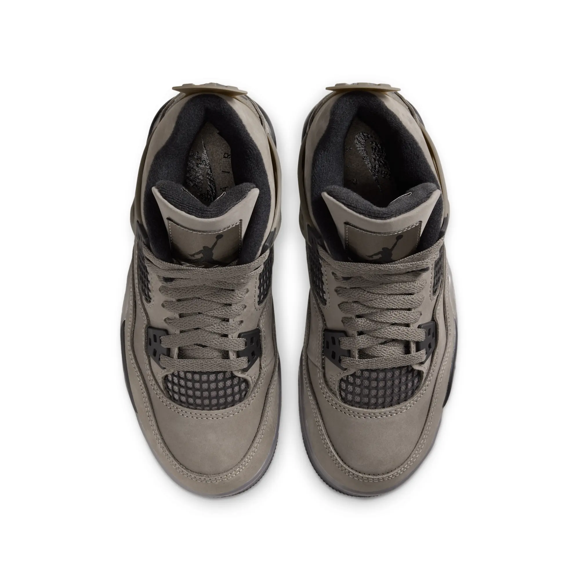 Nike Jordan Nike Air Jordan 4 Retro 'Cave Stone and Black' Older Kids' Shoes - Grey