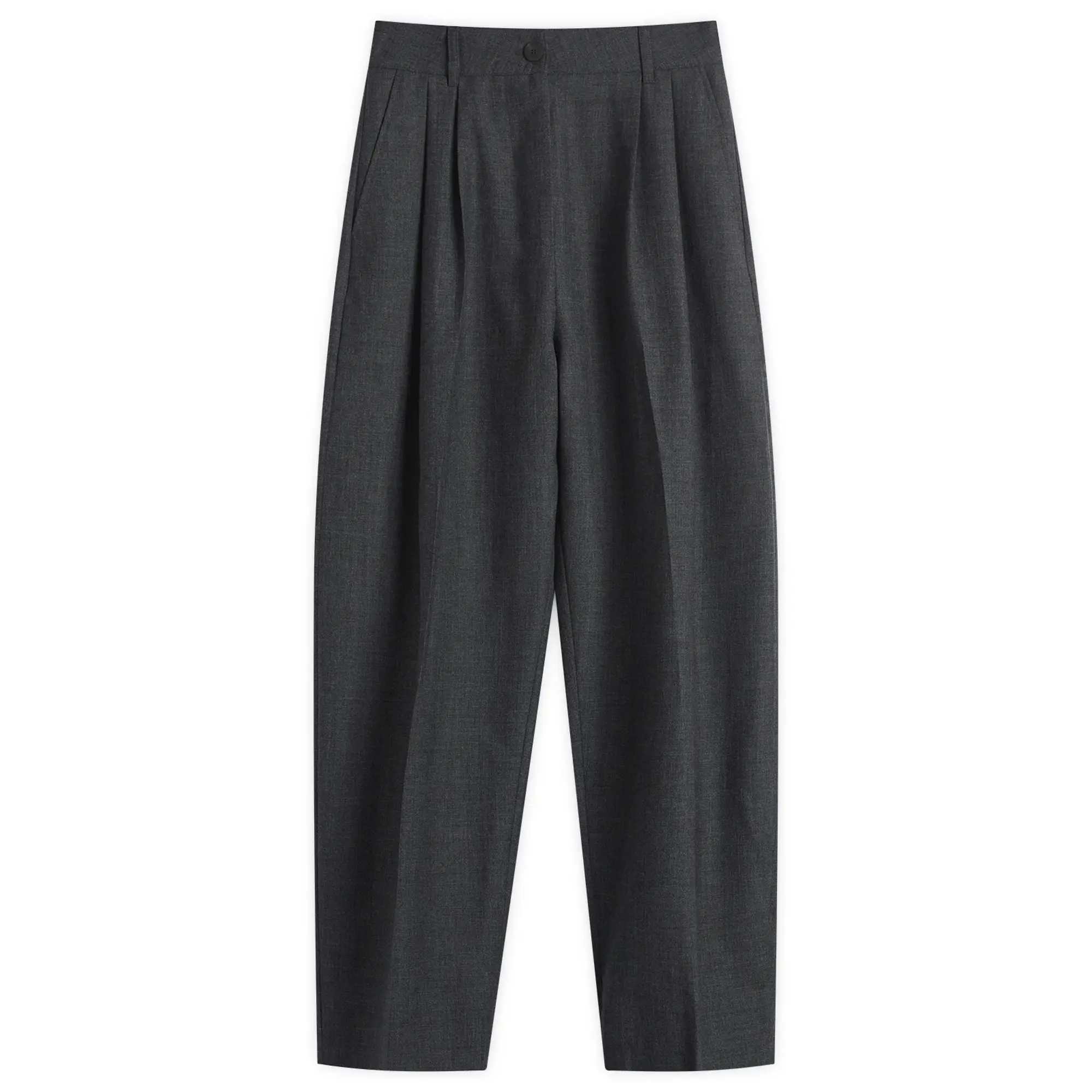 Studio Nicholson Women's Acuna Pleat Trouser Slate Melange